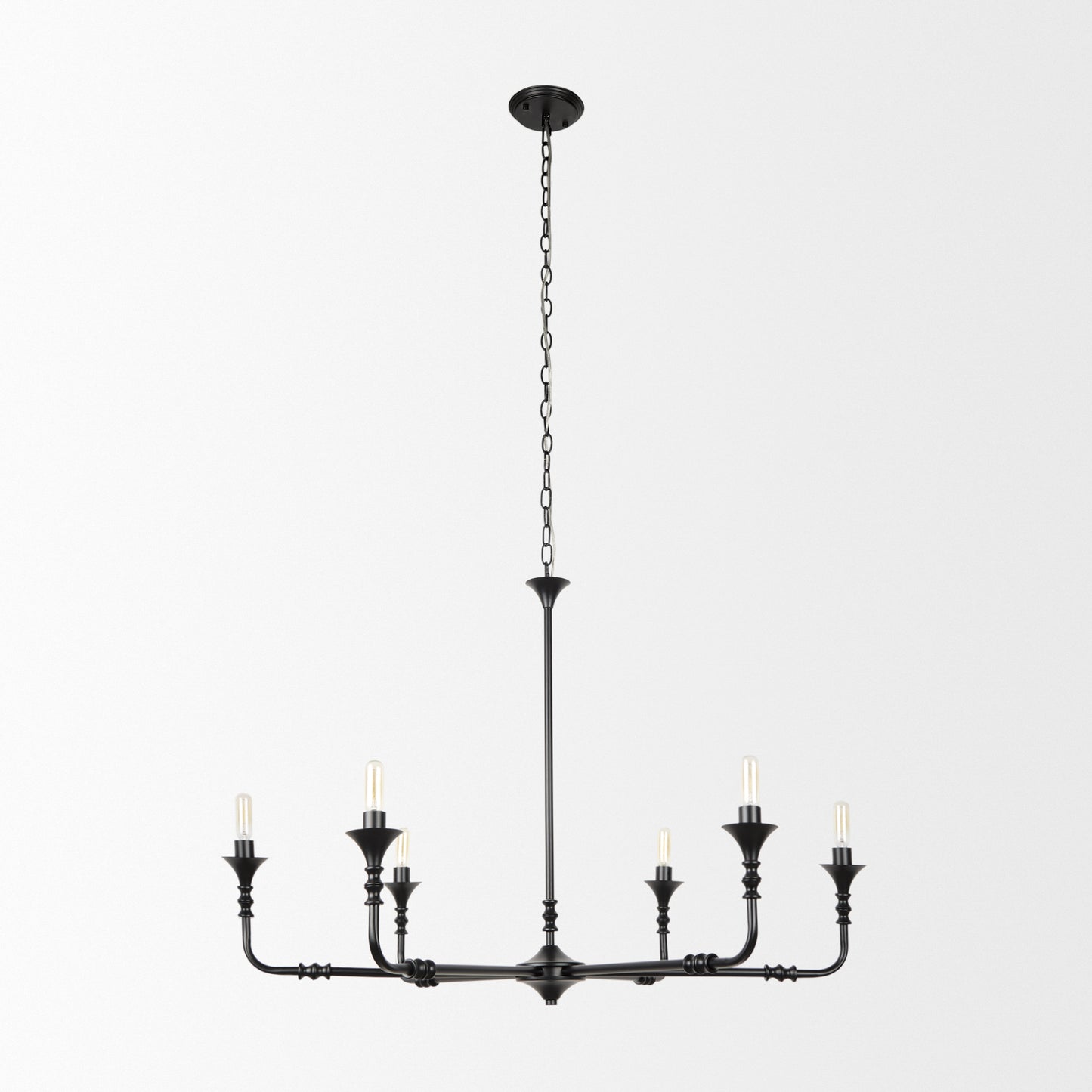 Gabriel Chandelier Matte Black | Small - chandeliers