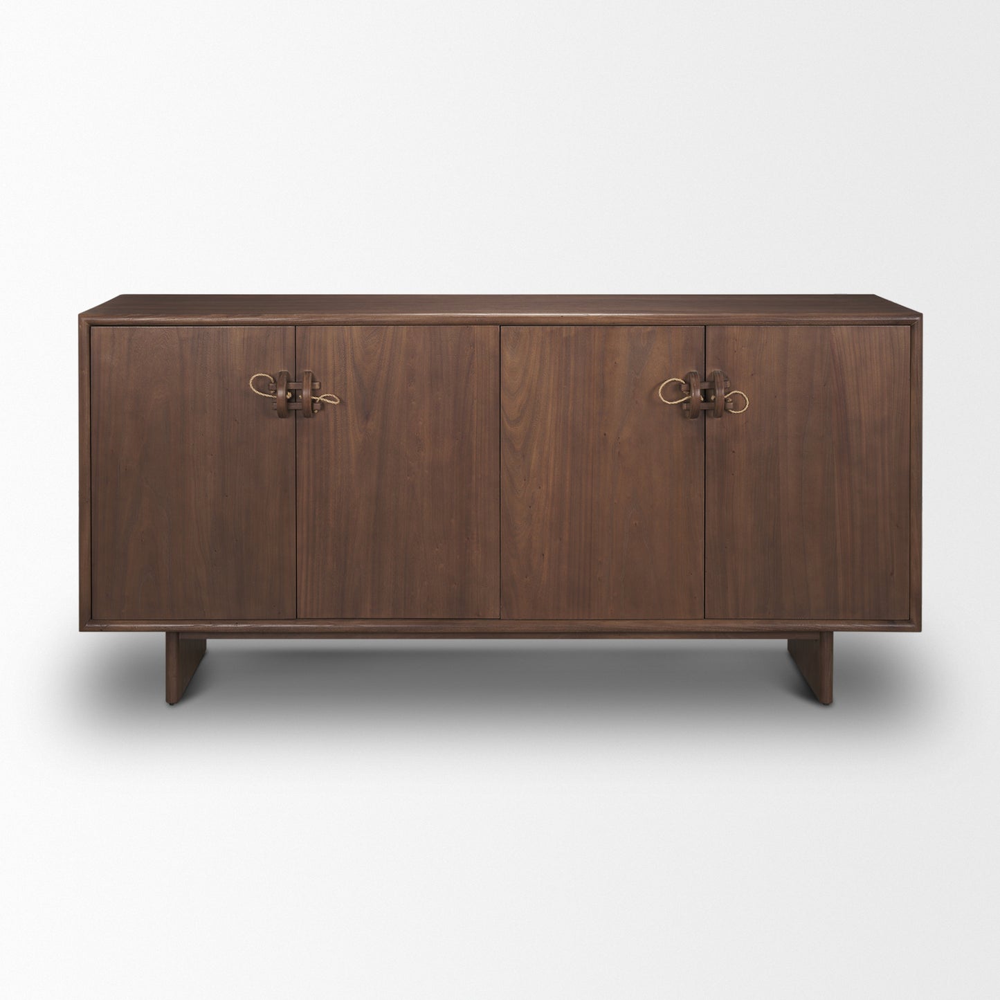 Varenna Sideboard Dark Brown | Wood | 4 Doors - sideboards-and-buffets