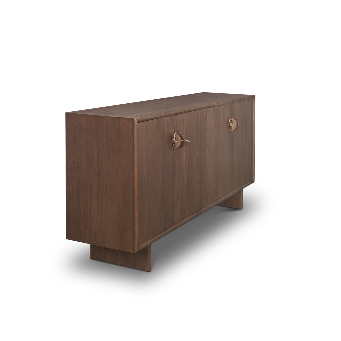 Varenna Sideboard Dark Brown | Wood | 4 Doors - sideboards-and-buffets