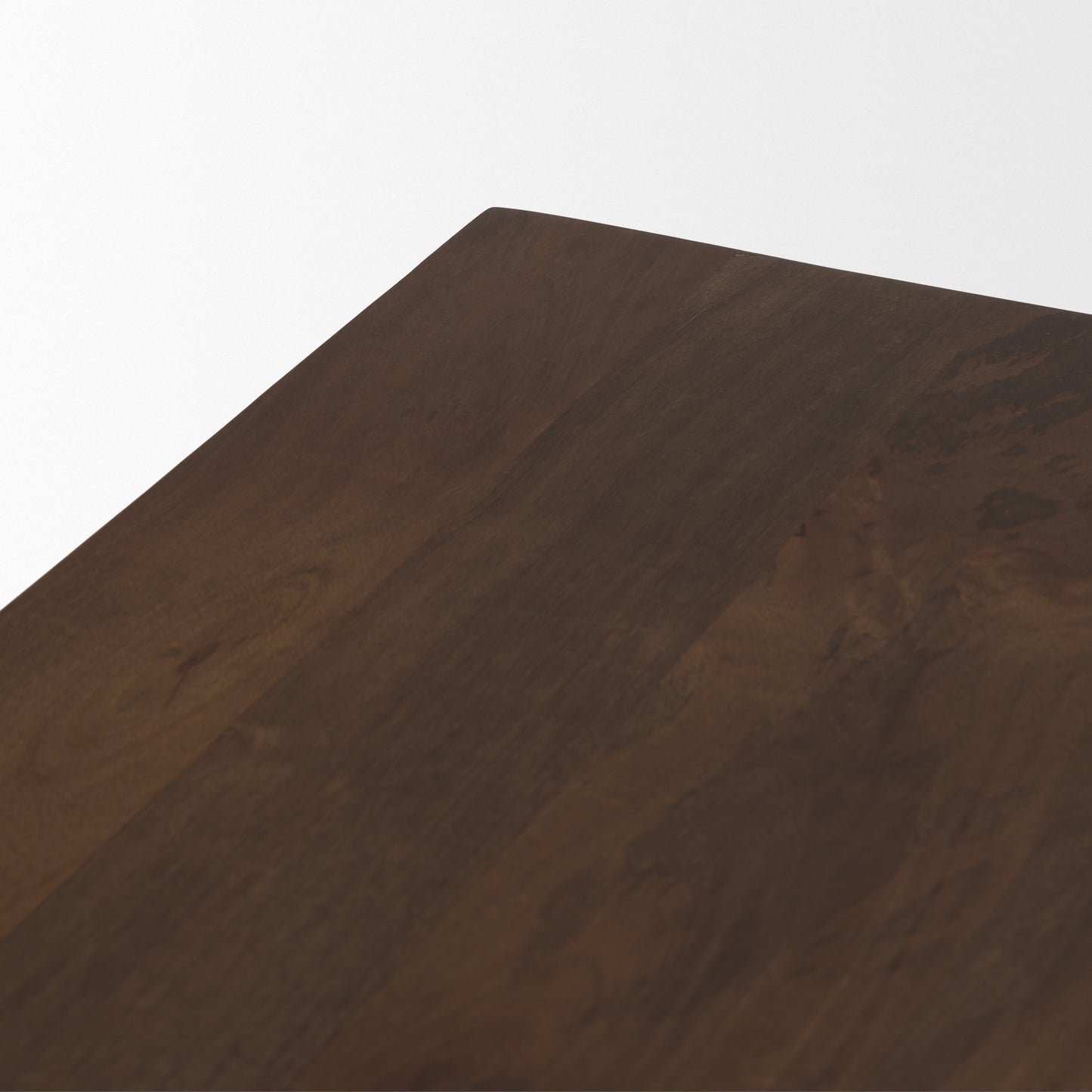 Wolcott Rectangular Dark Brown Solid Wood Bench