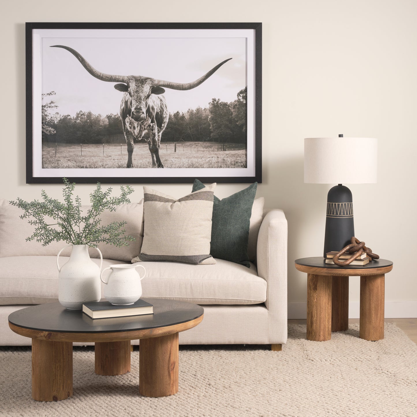 Tuscon Coffee Table Recycled Pine | Black Oak - coffee-tables