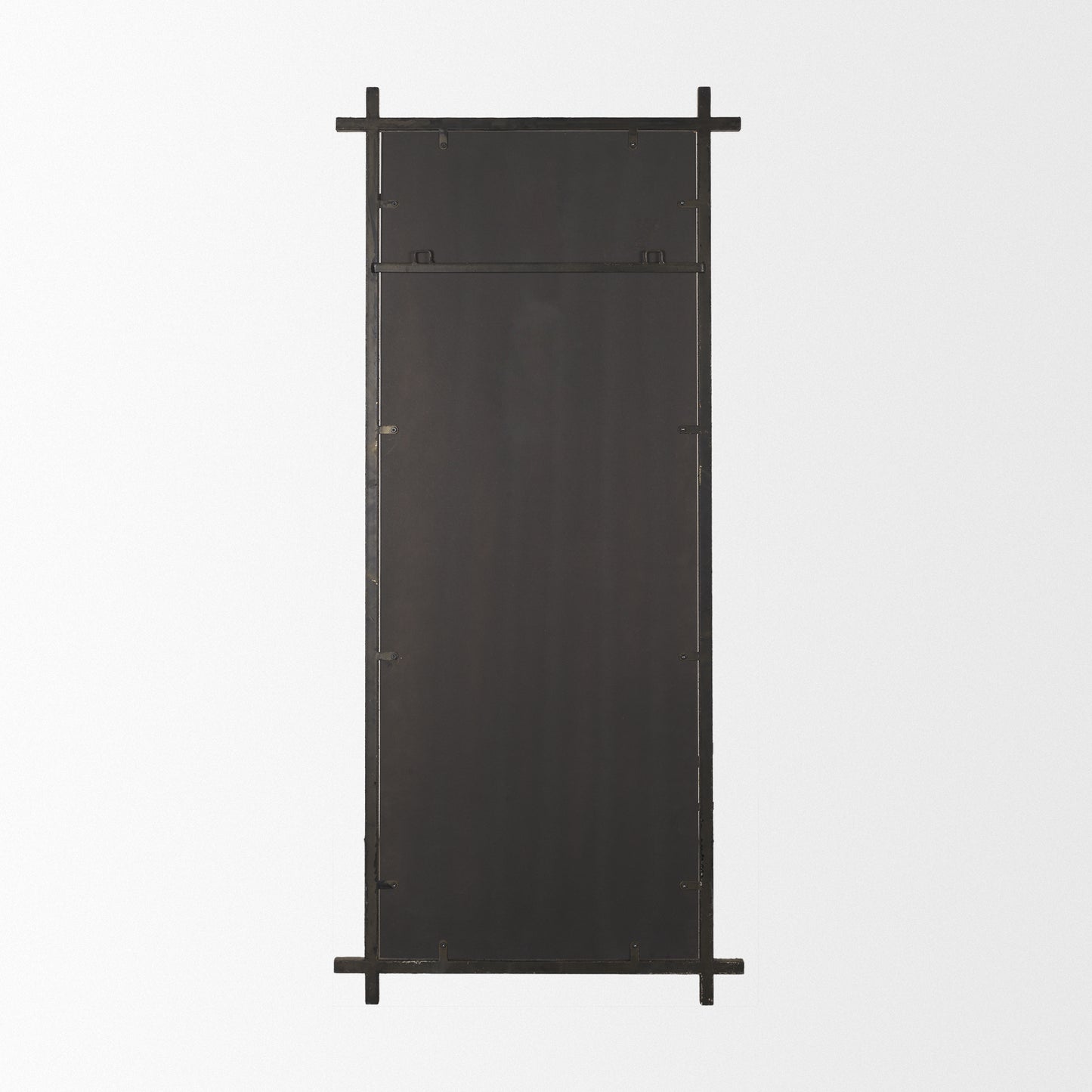 Tori Textured Gold Metal Cross Frame Wall Mirror