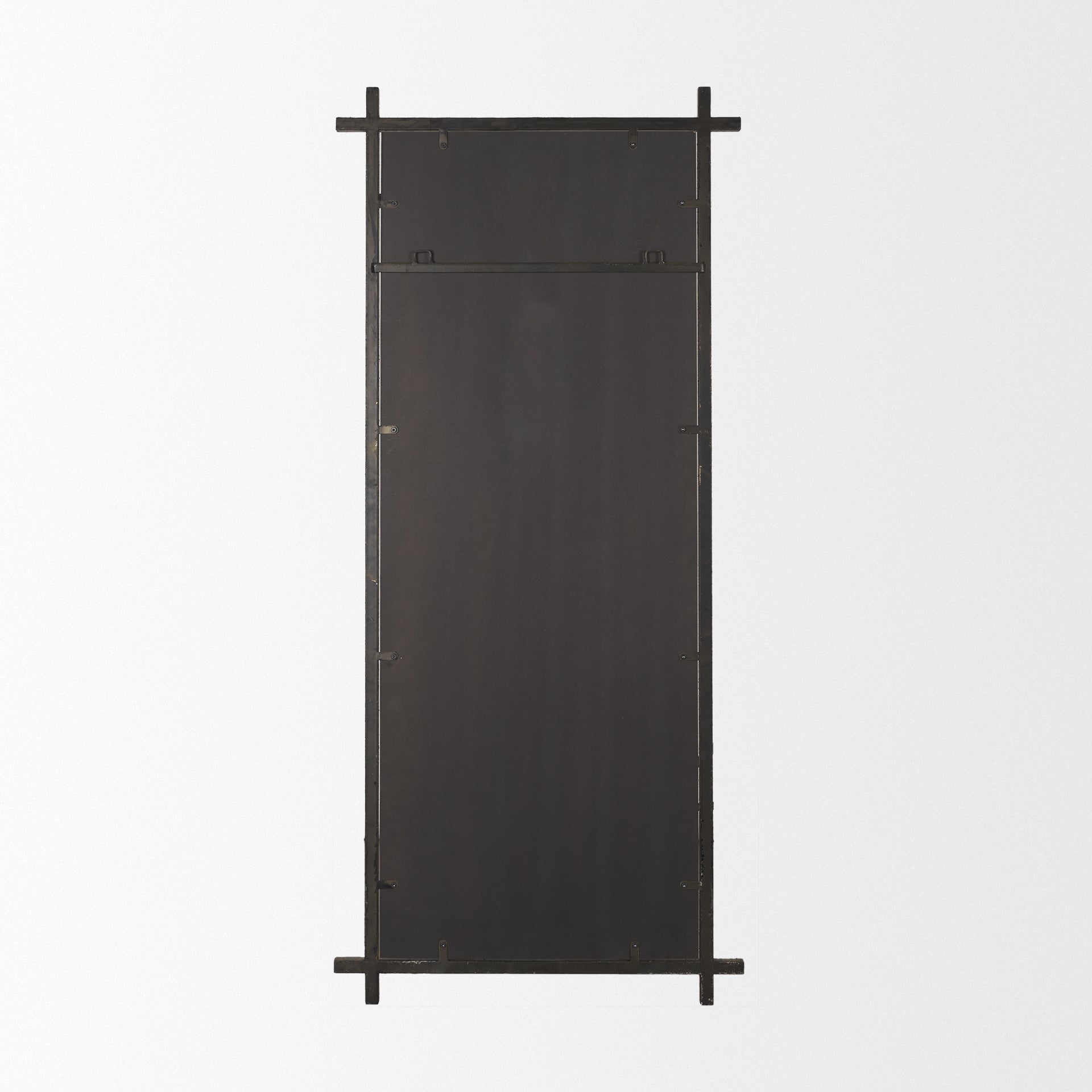 Tori Textured Gold Metal Cross Frame Wall Mirror