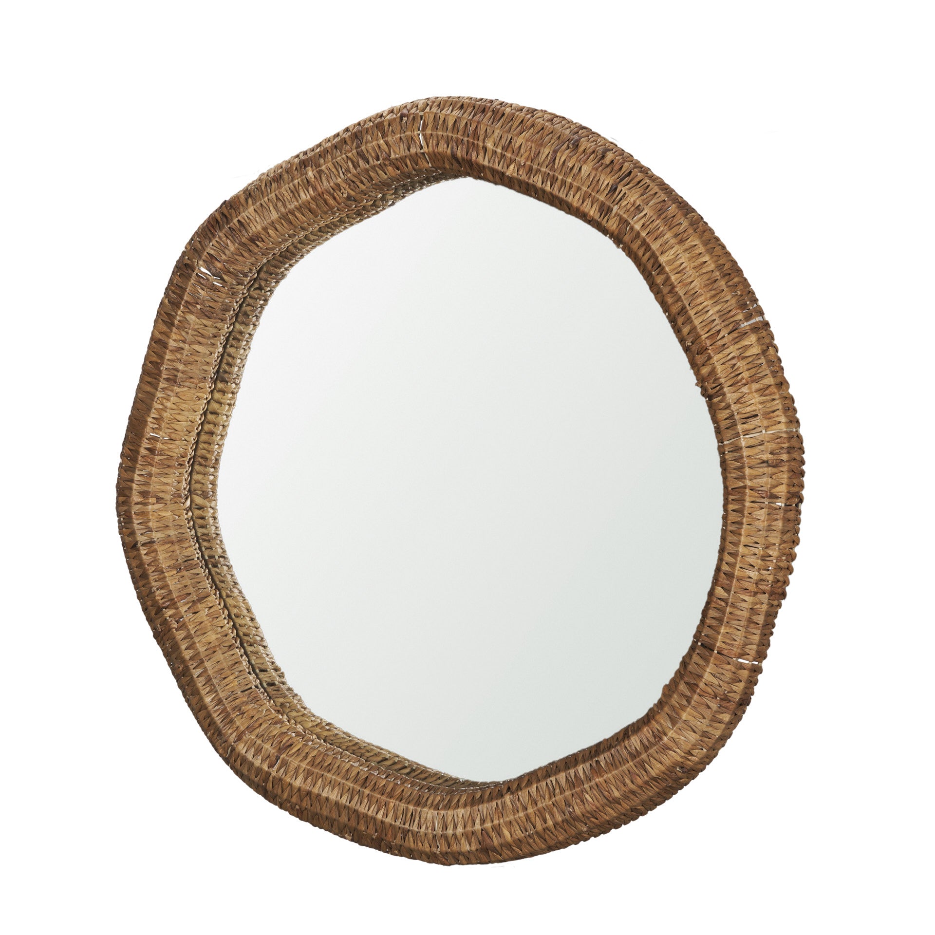 Warrick 42" Woven Water Hyacinth Mirror