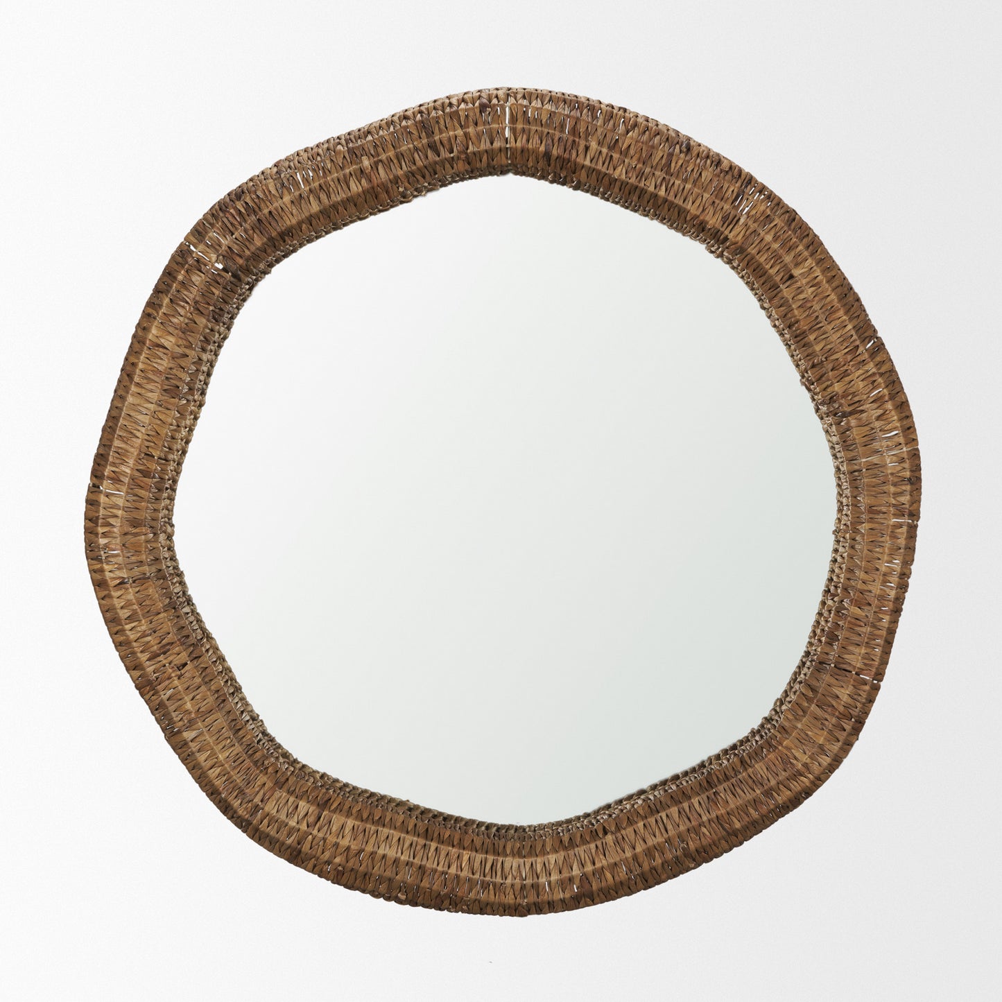 Warrick 42" Woven Water Hyacinth Mirror