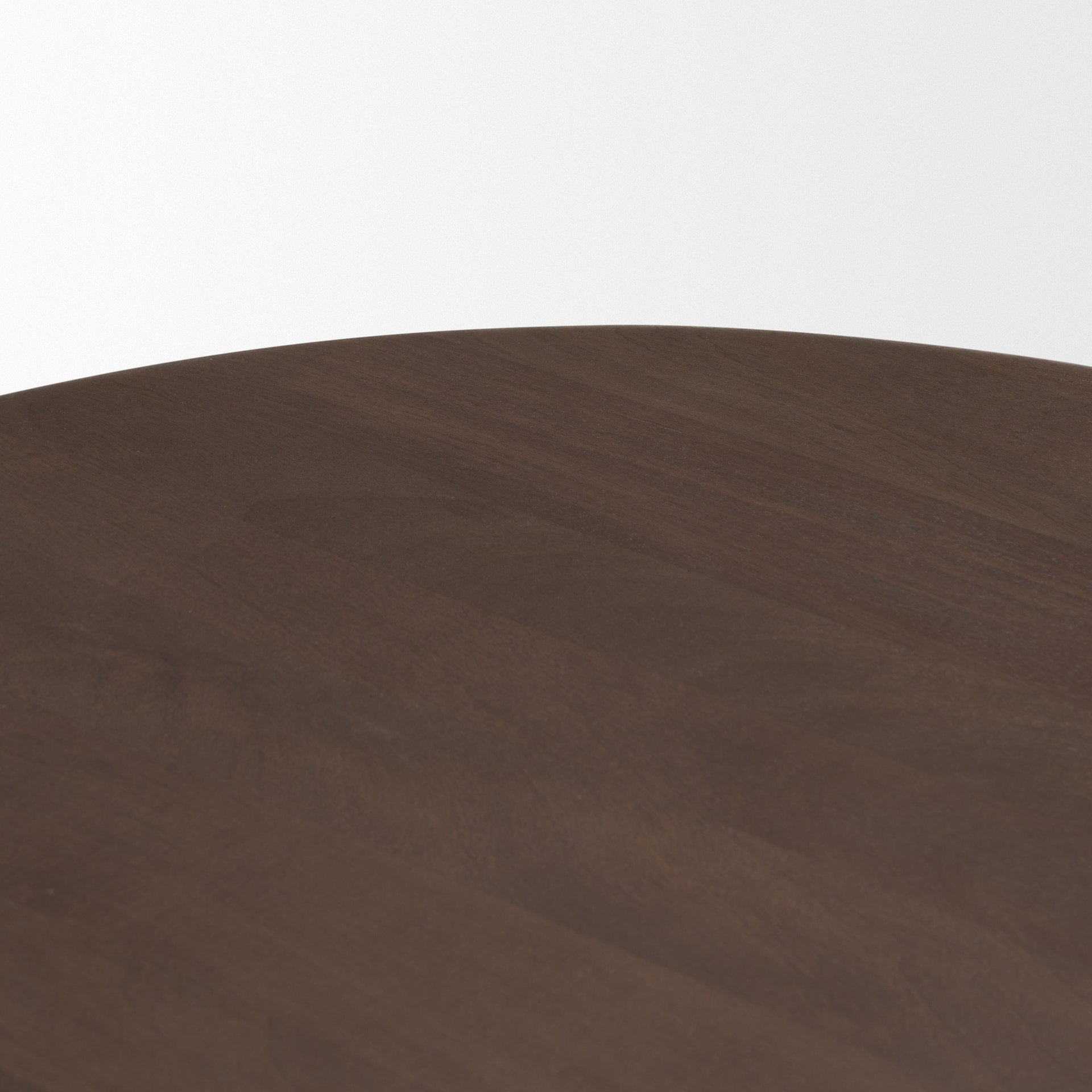 Shima Oval Dark Brown Wood w/ Arched Legs Coffee Table