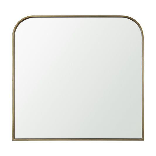 Timon Brushed Gold Square Arched Mirror