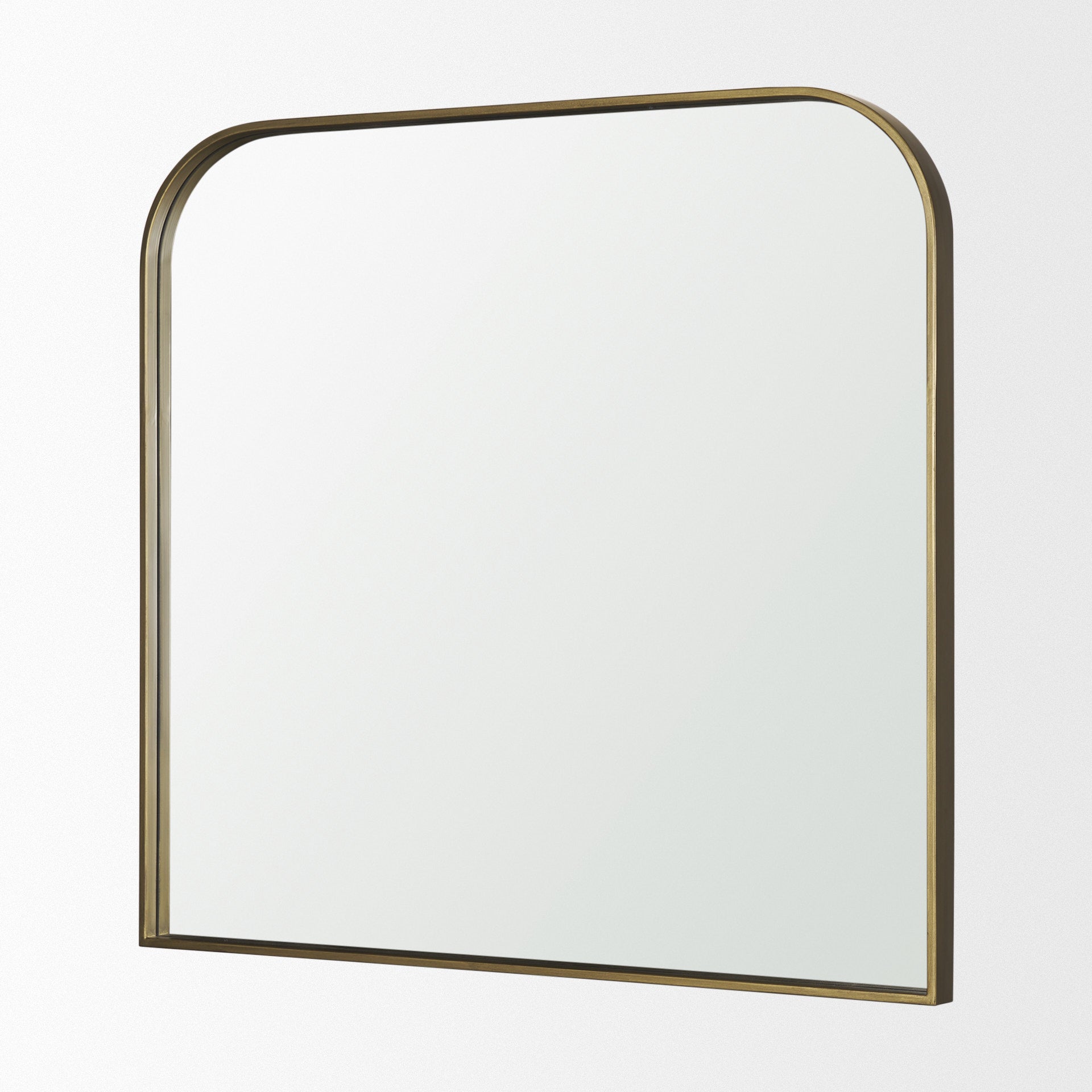 Timon Brushed Gold Square Arched Mirror