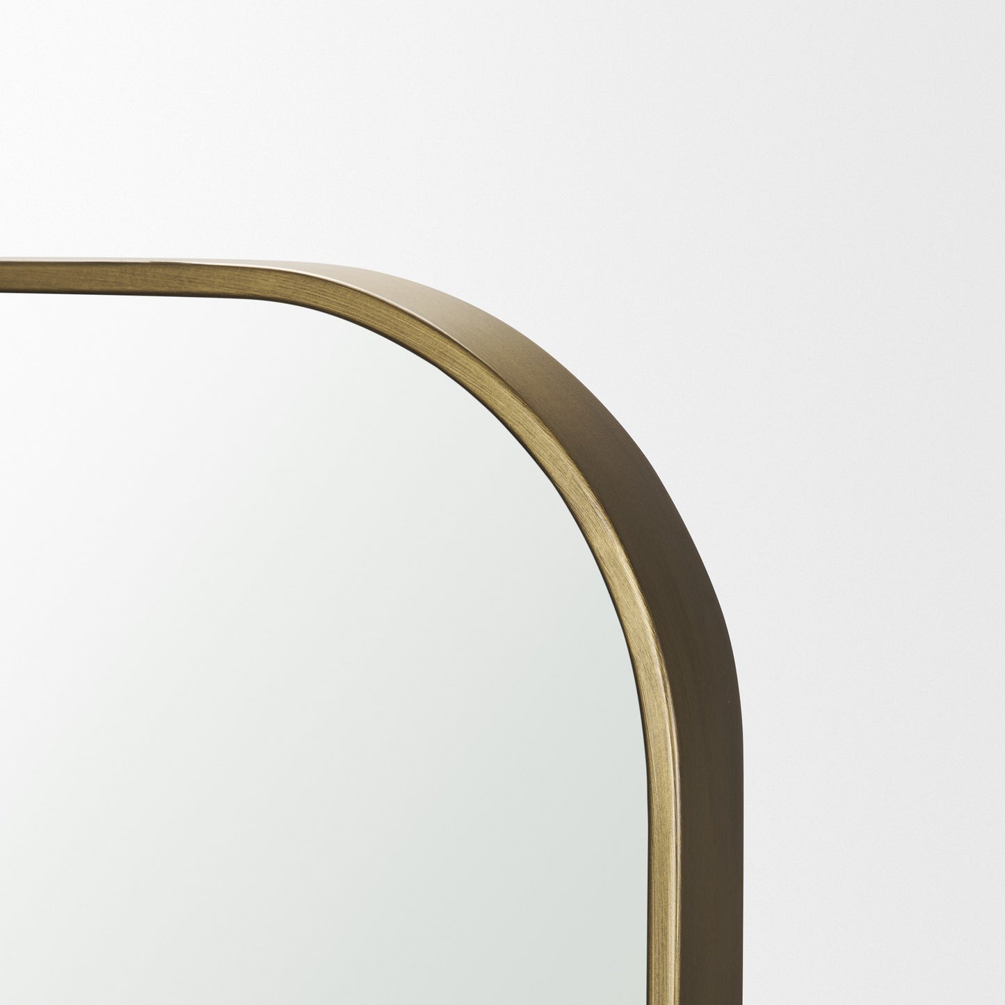 Timon Brushed Gold Square Arched Mirror