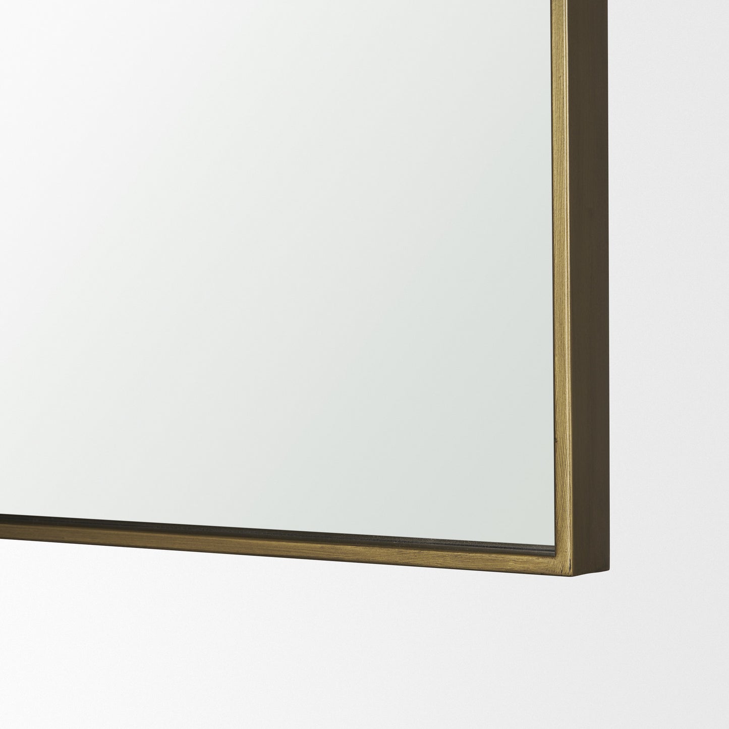 Timon Brushed Gold Square Arched Mirror