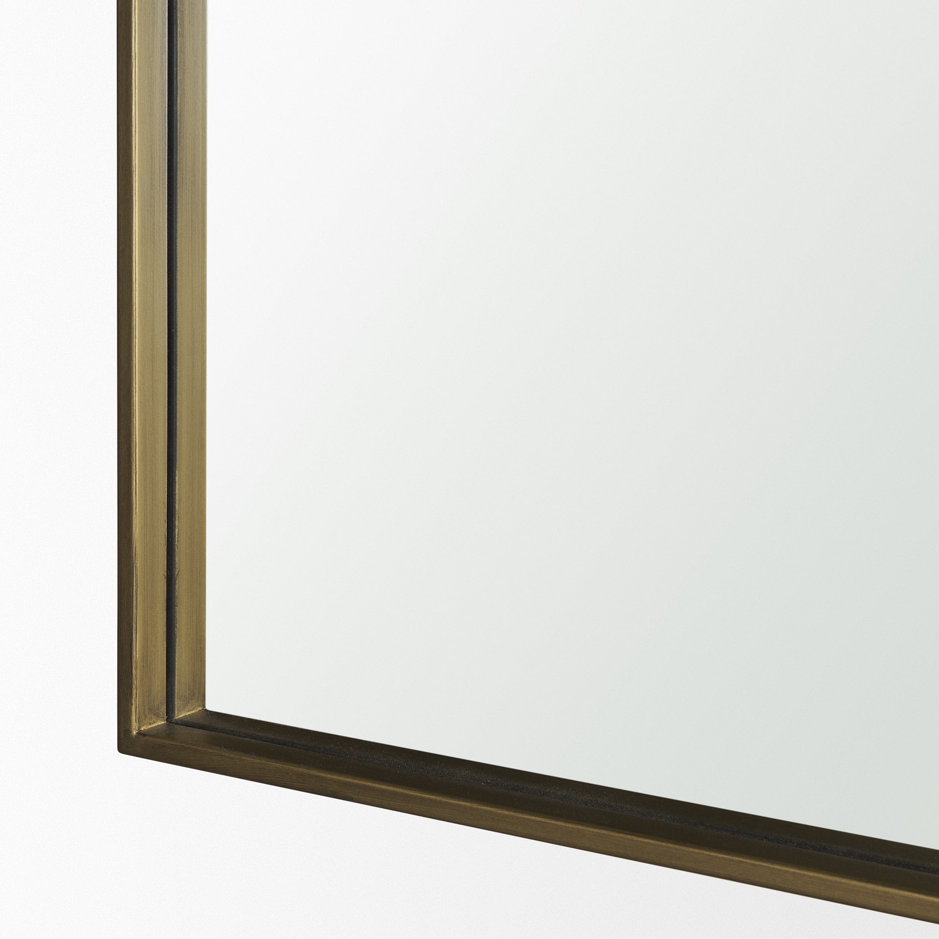 Timon Brushed Gold Square Arched Mirror