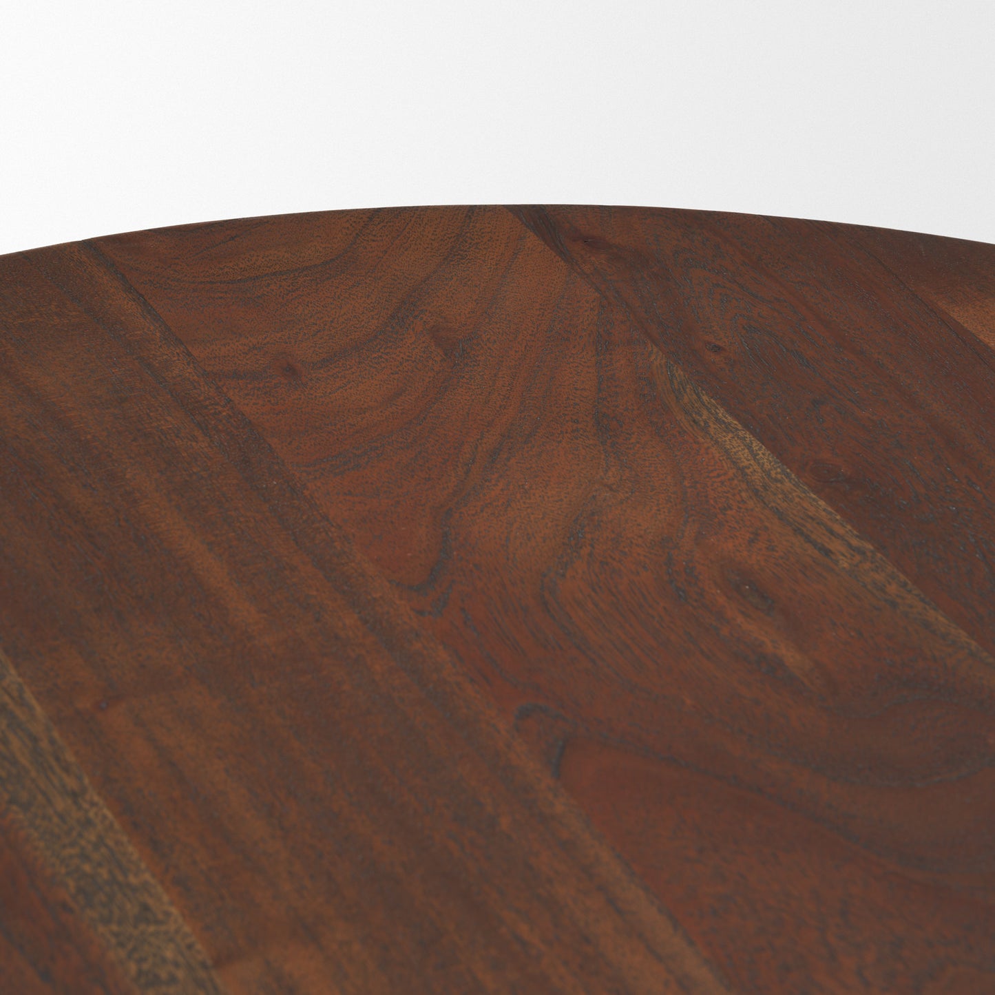 Sonel Pedestal Medium Dark Brown Acacia Wood Foyer Table