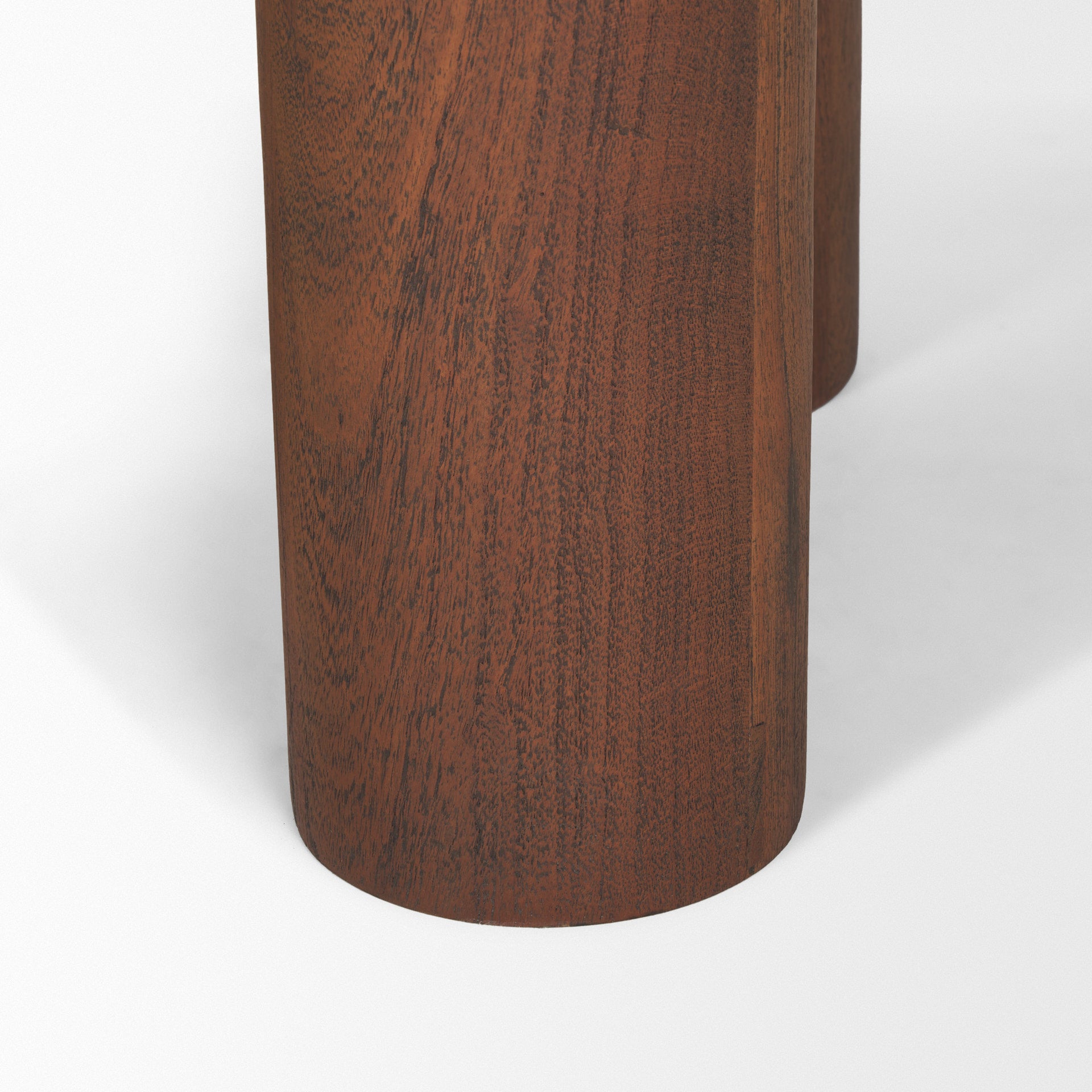Sonel Pedestal Medium Dark Brown Acacia Wood Foyer Table