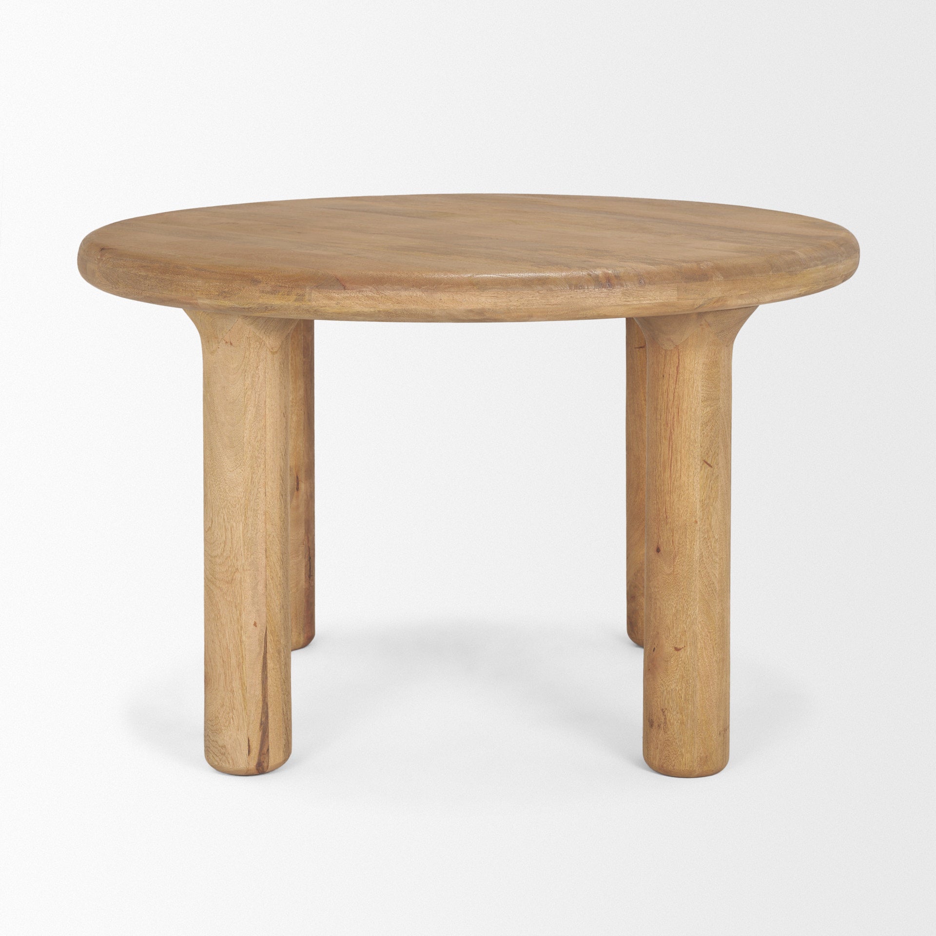 Soma 48" Light Brown Mango Wood Round Dining Table