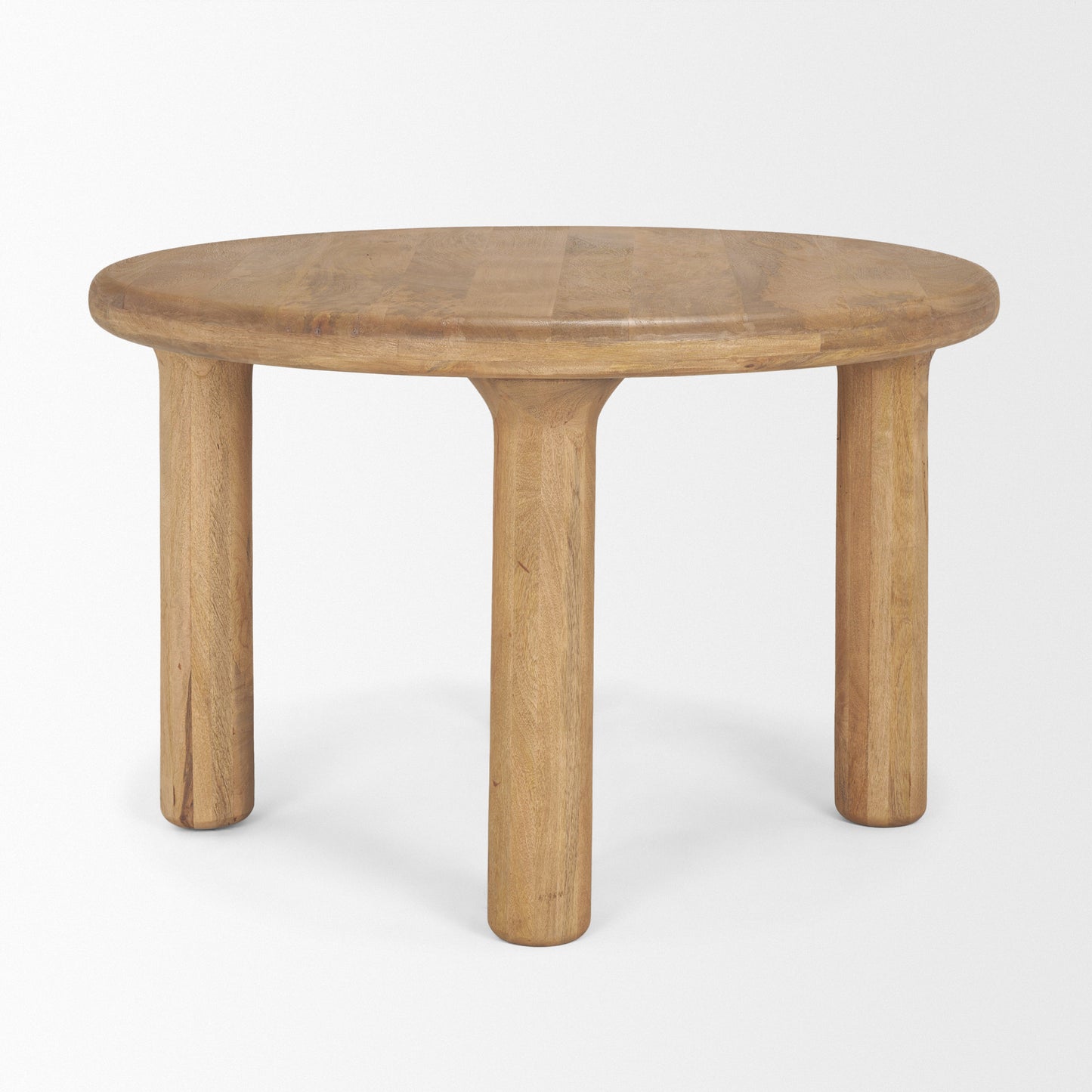 Soma 48" Light Brown Mango Wood Round Dining Table
