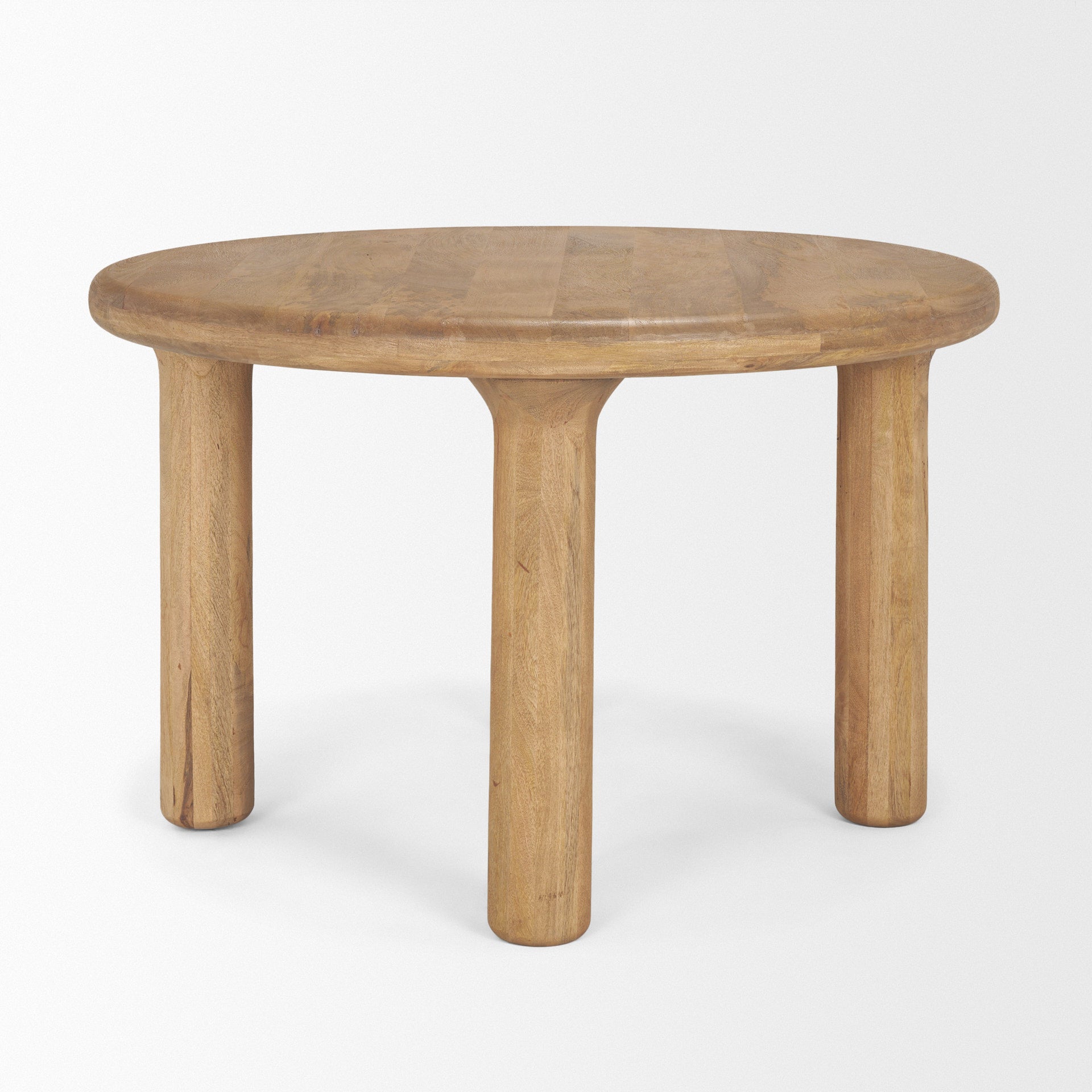 Soma 48" Light Brown Mango Wood Round Dining Table