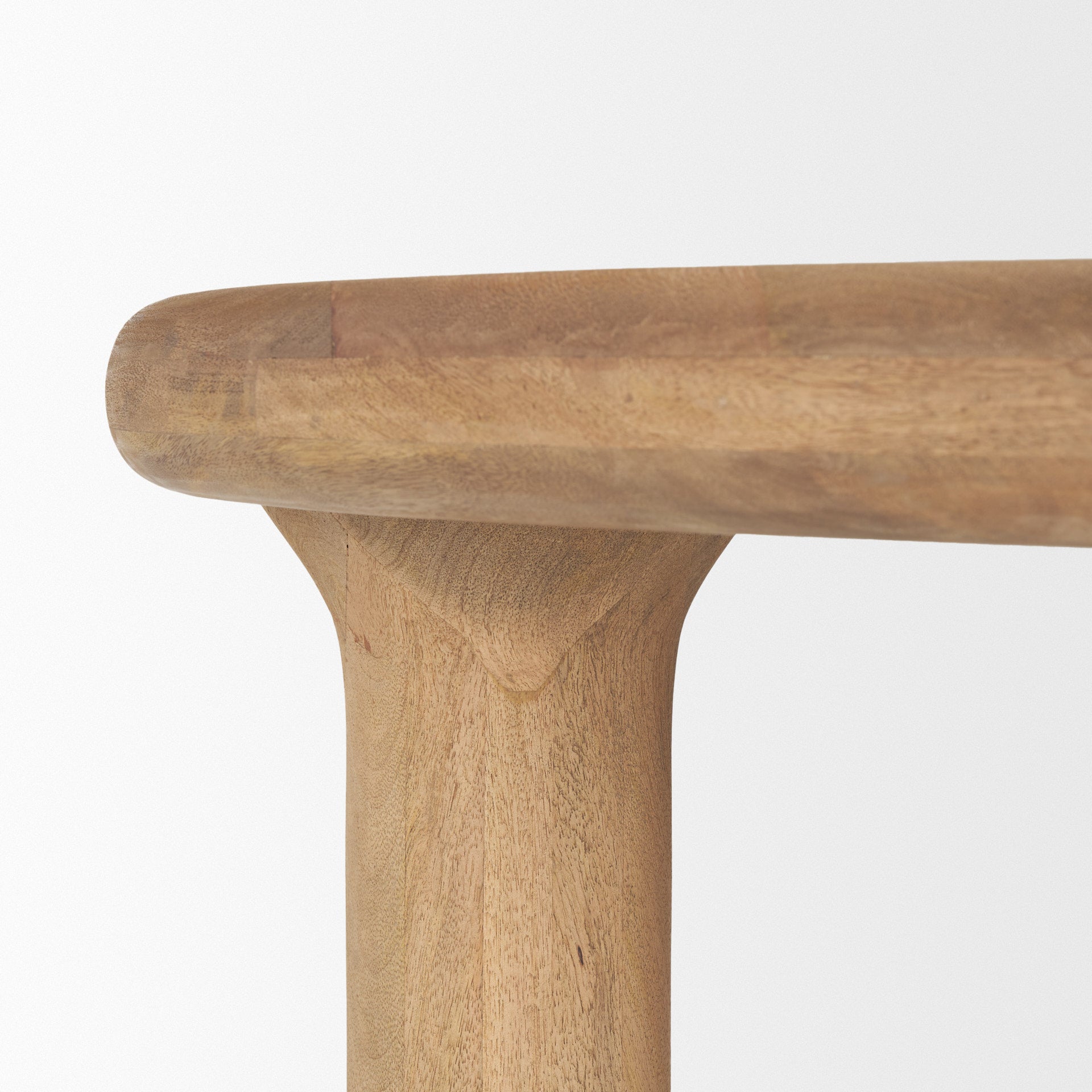 Soma 48" Light Brown Mango Wood Round Dining Table