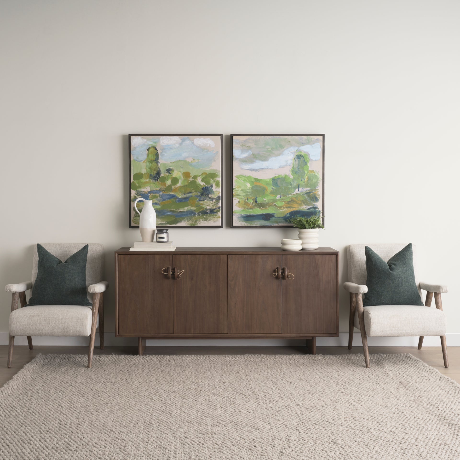 Nico Accent Chair Oatmeal | Medium Brown - accent-chairs