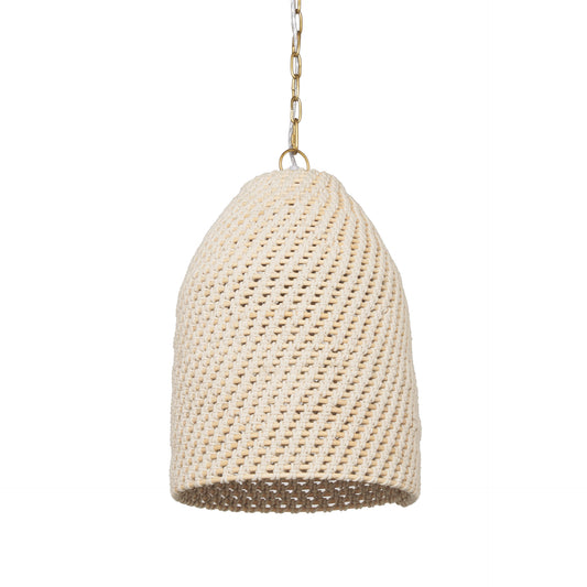 Tosha Pendant Cotton Rope | Bell Shade