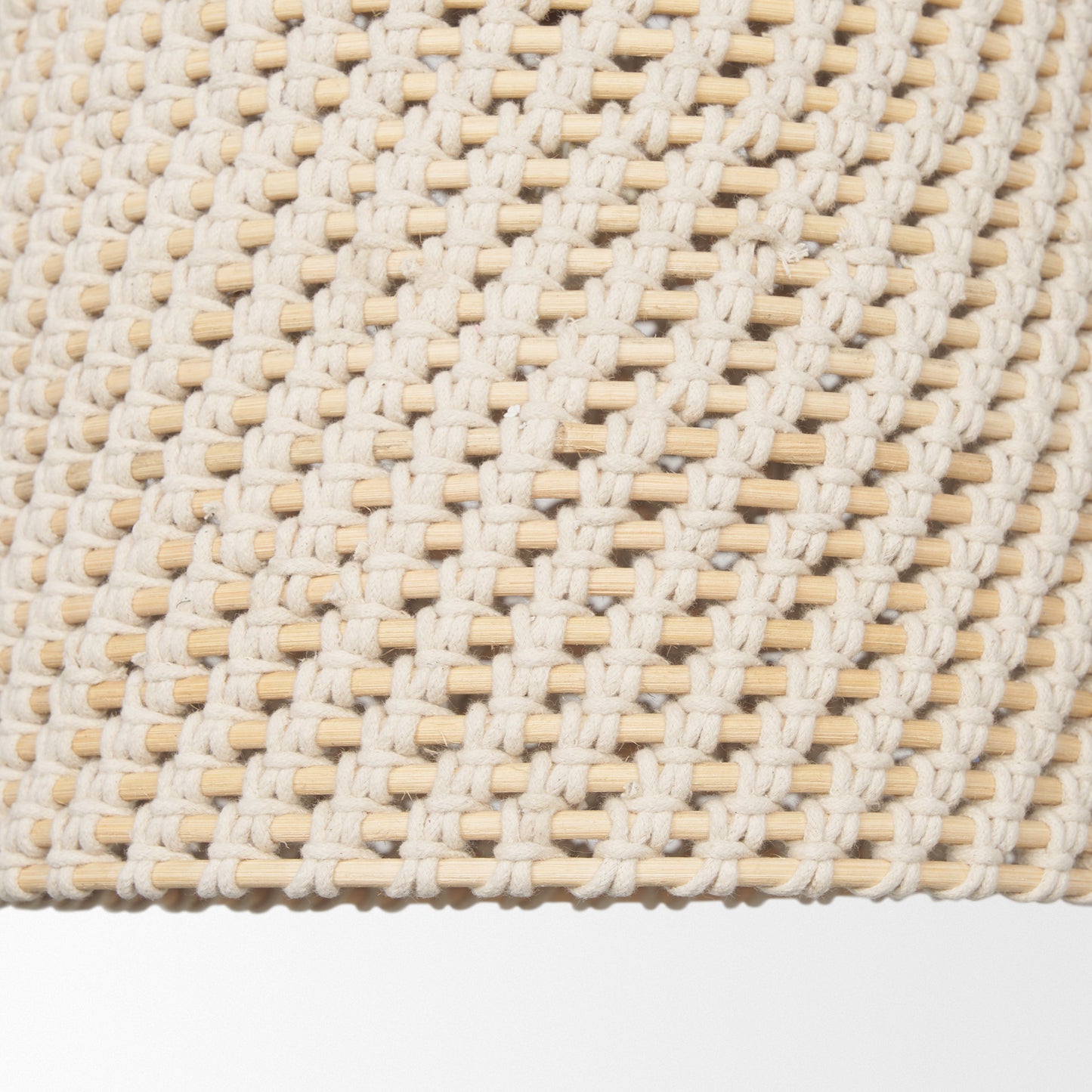 Tosha 1-Light Cotton Rope Bell Pendant