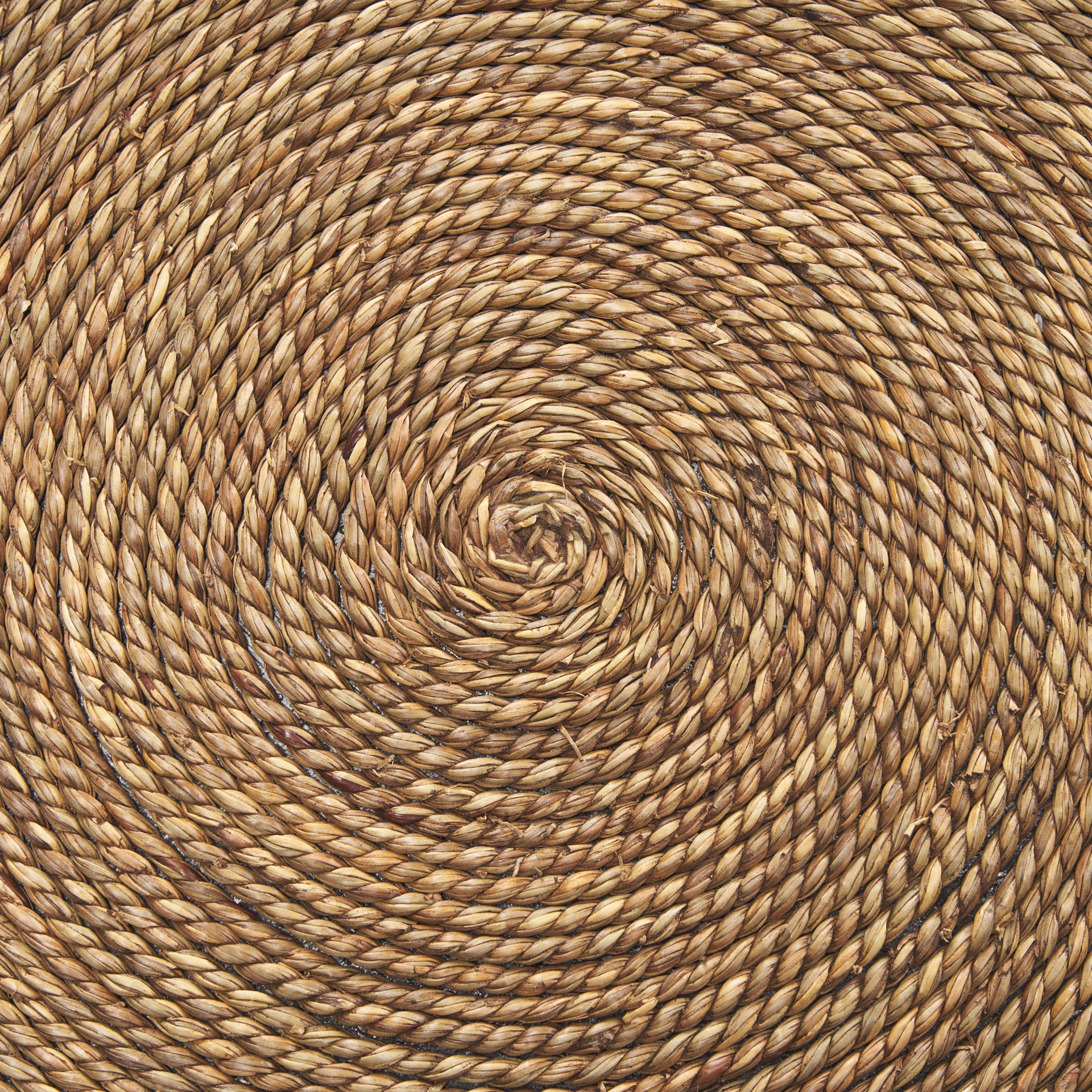 Wenopa Matte Black Wood w/ Natural Jute Accent Tables