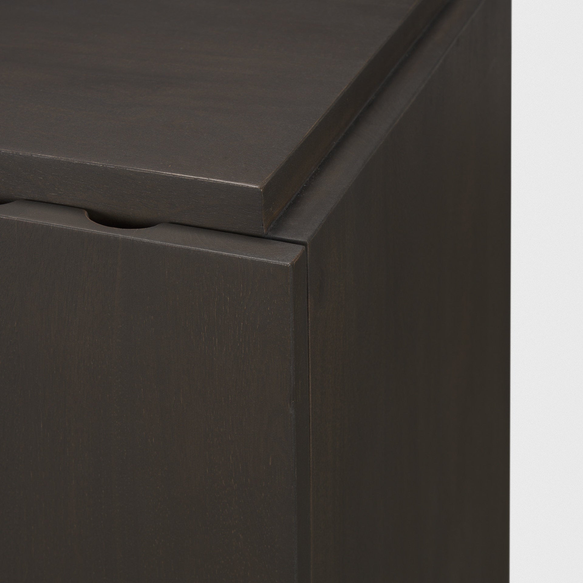 Wagner Dark Brown Wood w/ Arched Design Accent Cabinet