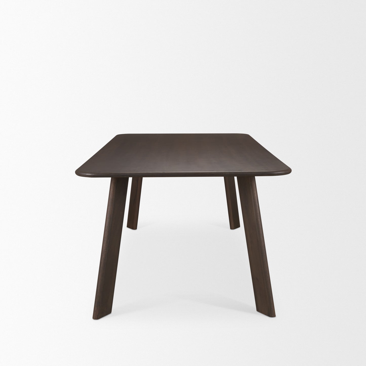 Welborn 84" Dark Brown Wood Rectangular Dining Table