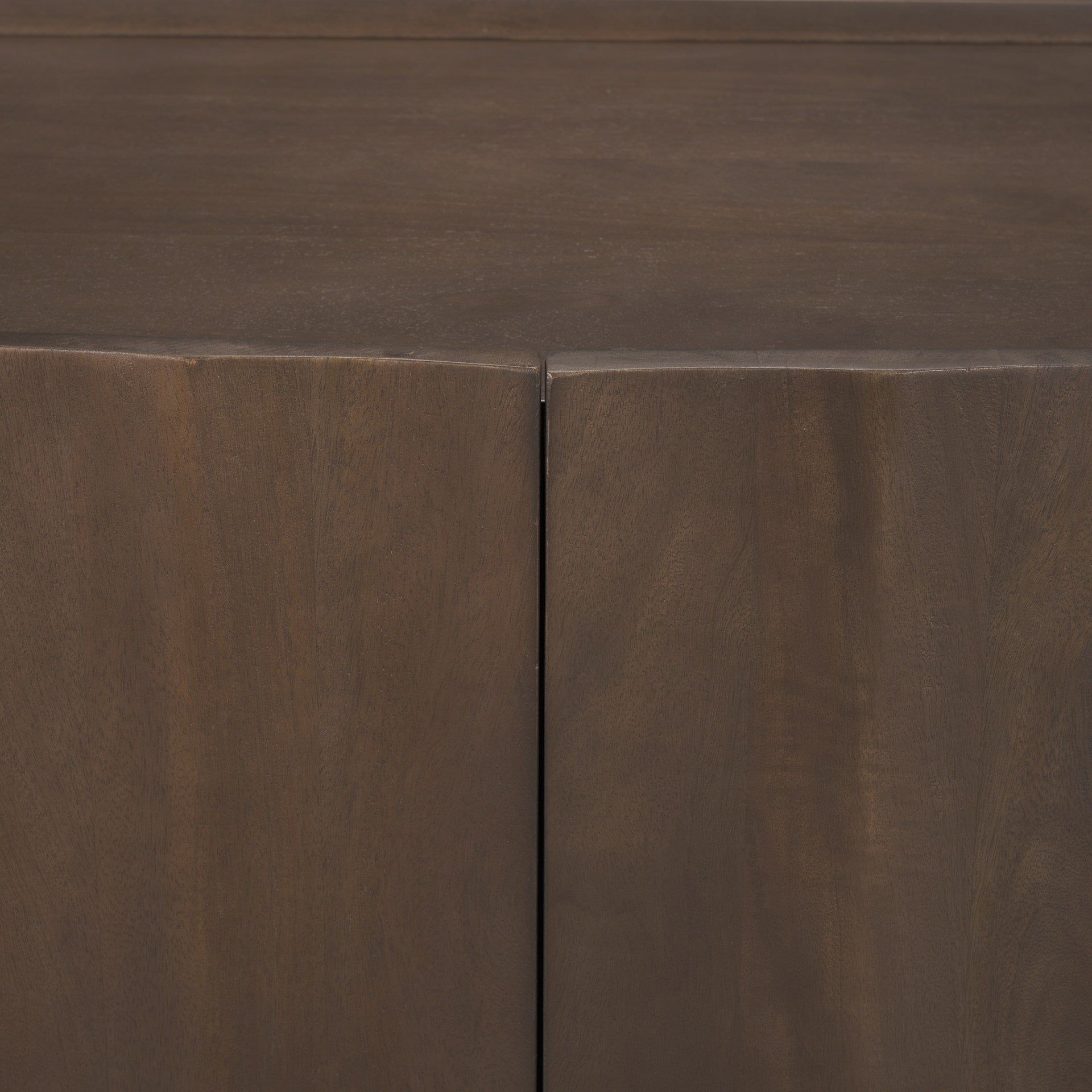 Swanson Dark Brown Wooden Scalloped Sideboard
