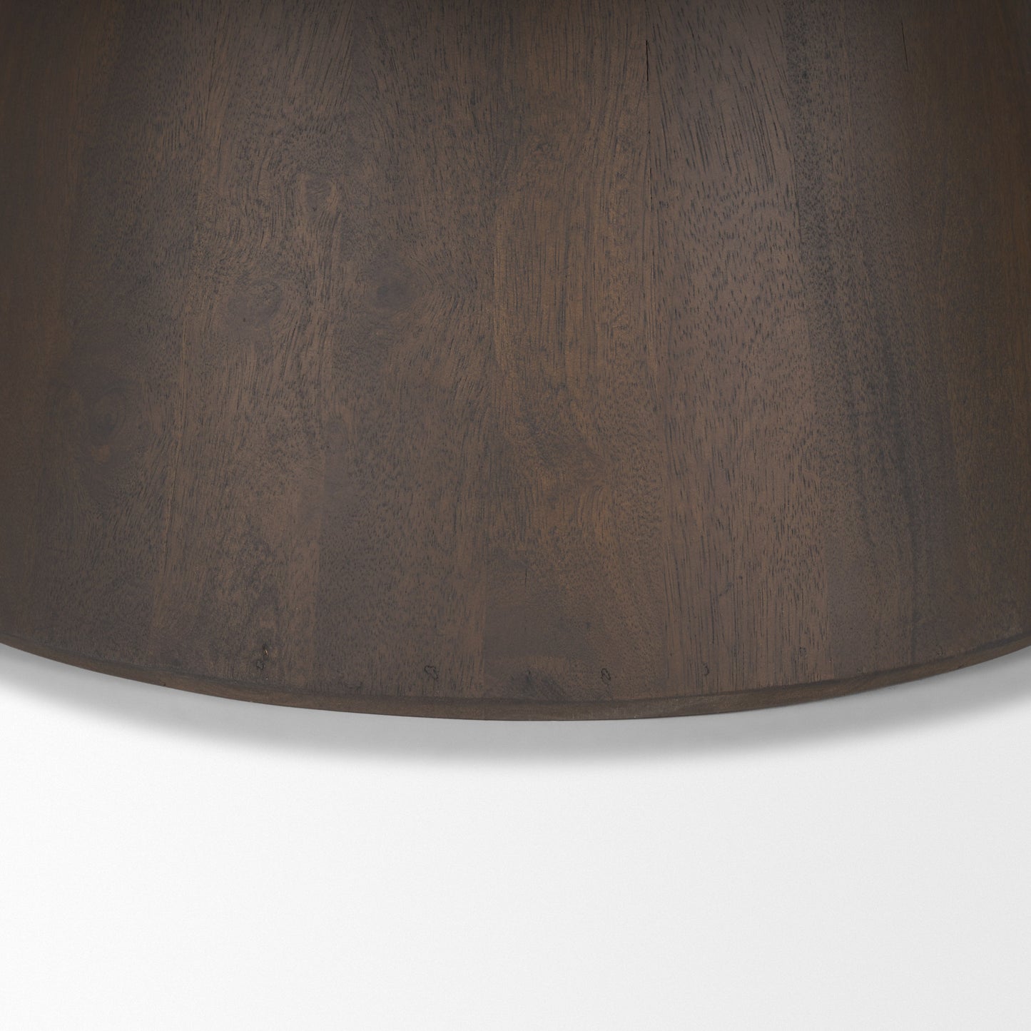 Takoda Dark Brown Wood Tapered Drum Nesting Coffee Tables