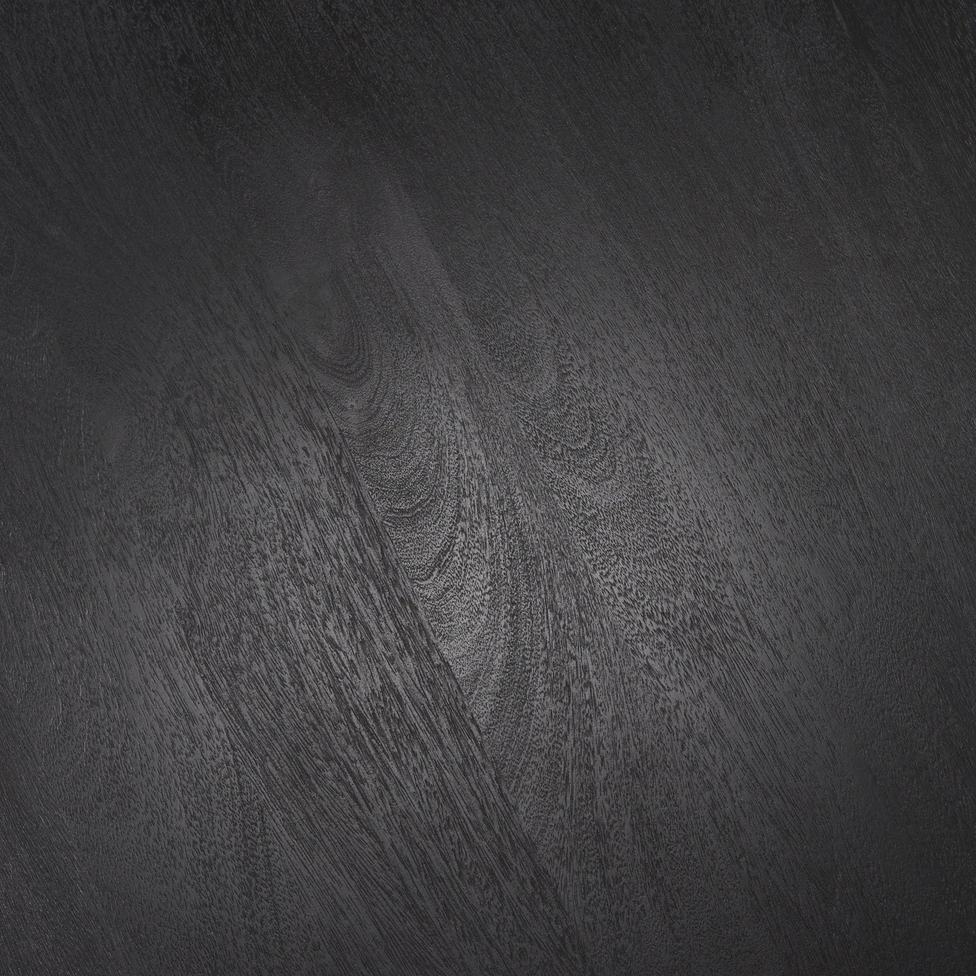 Soma Textured Black Mango Wood Round Dining Table