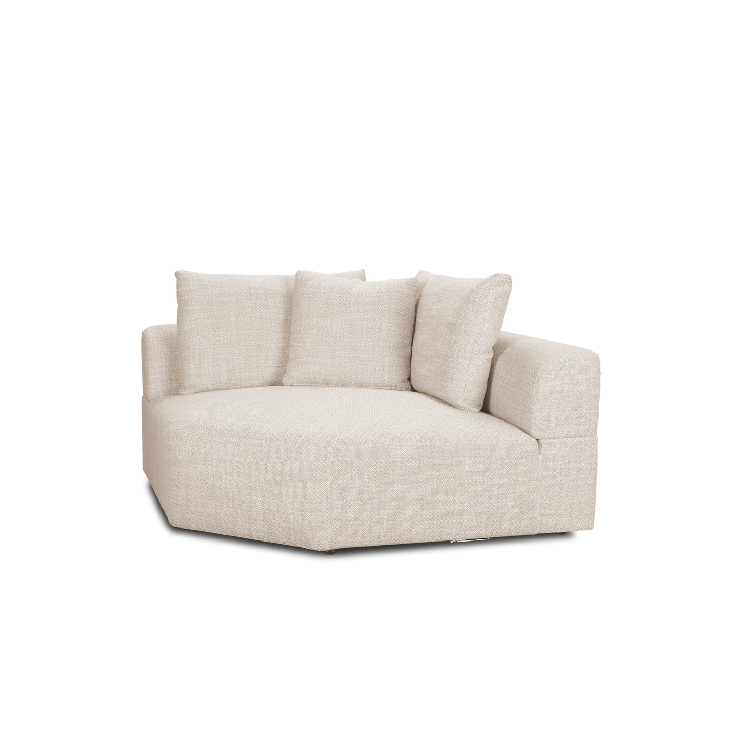 Warner Oatmeal 3 Piece Sofa Set w/Corner Piece