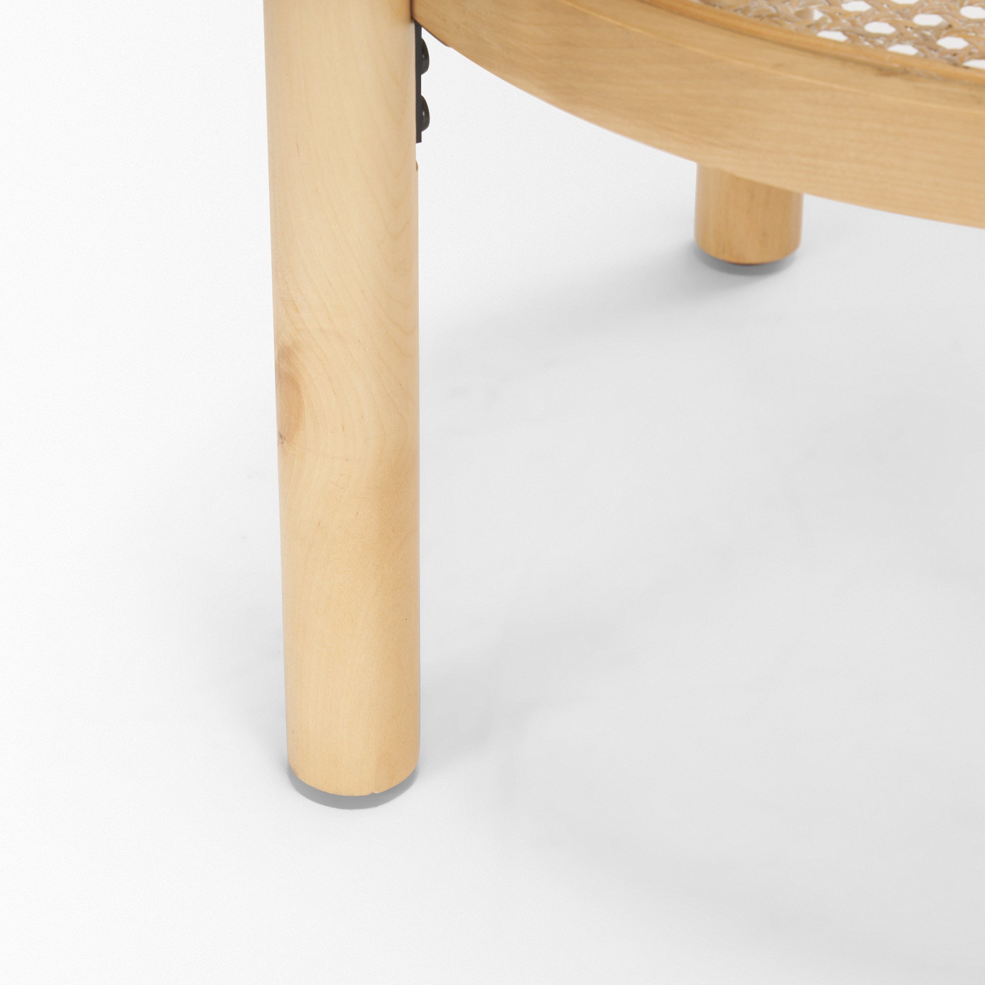 Weslyn End Side Table Cane | Wood | Glass - end-and-side-tables