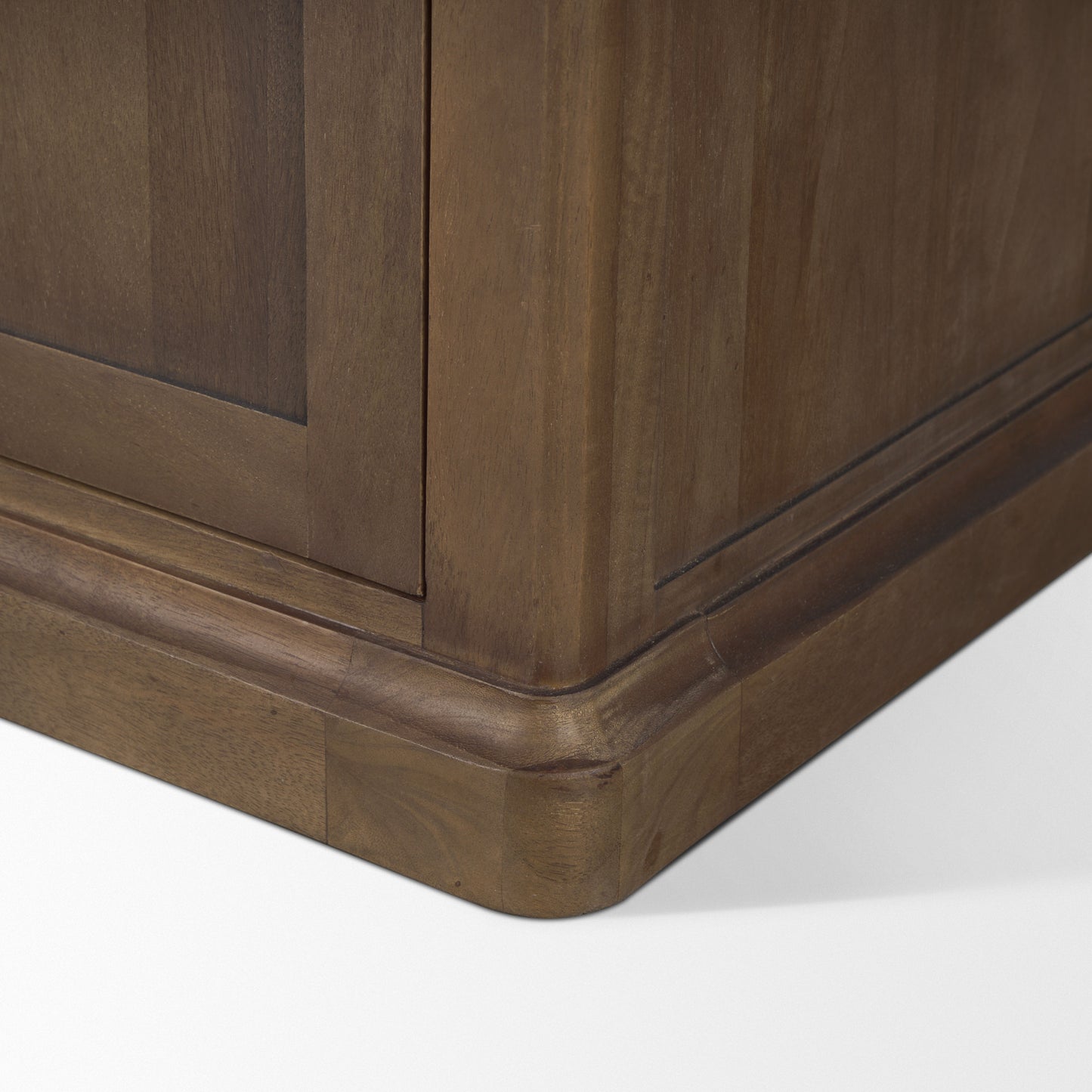 Braxton Shelving Unit Dark Brown | Antiqued Brass | 2 Doors - shelving