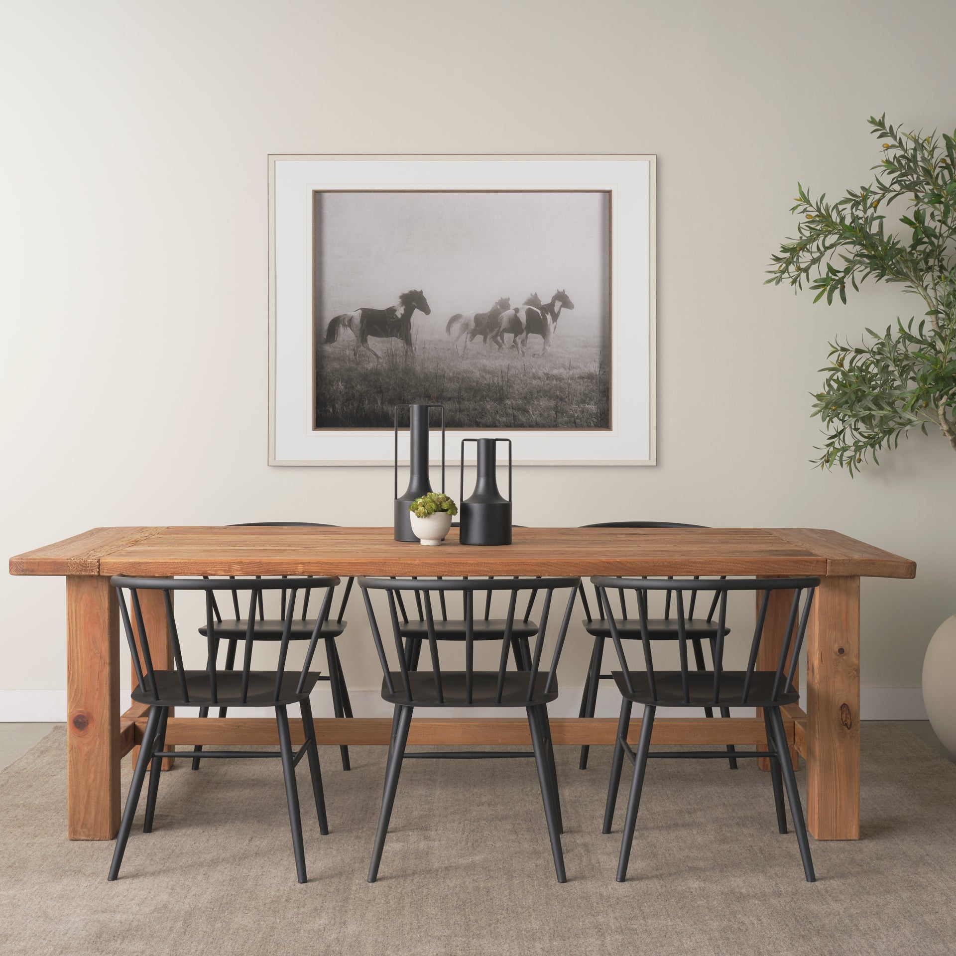 Stetson Dining Table Recycled Pine | 94.5L - dining-table
