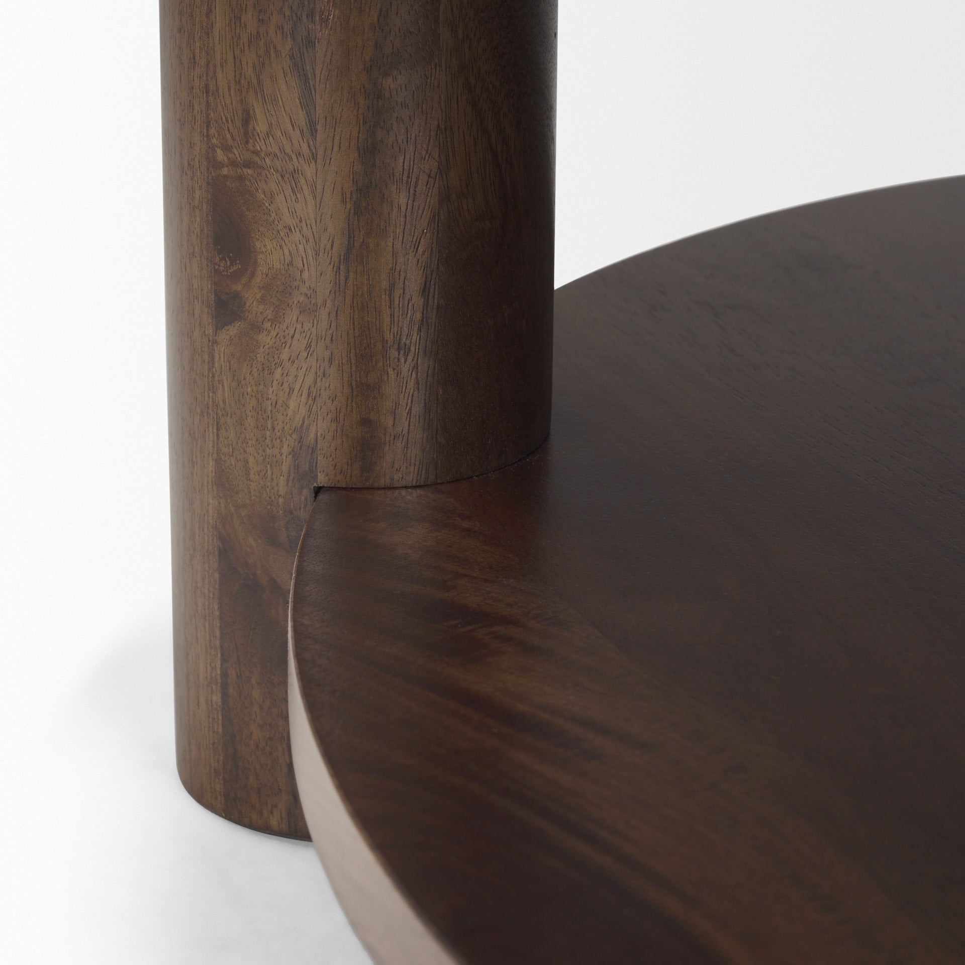 Jovia Coffee Table Dark Brown Wood | Cappuccino Marble - coffee-tables