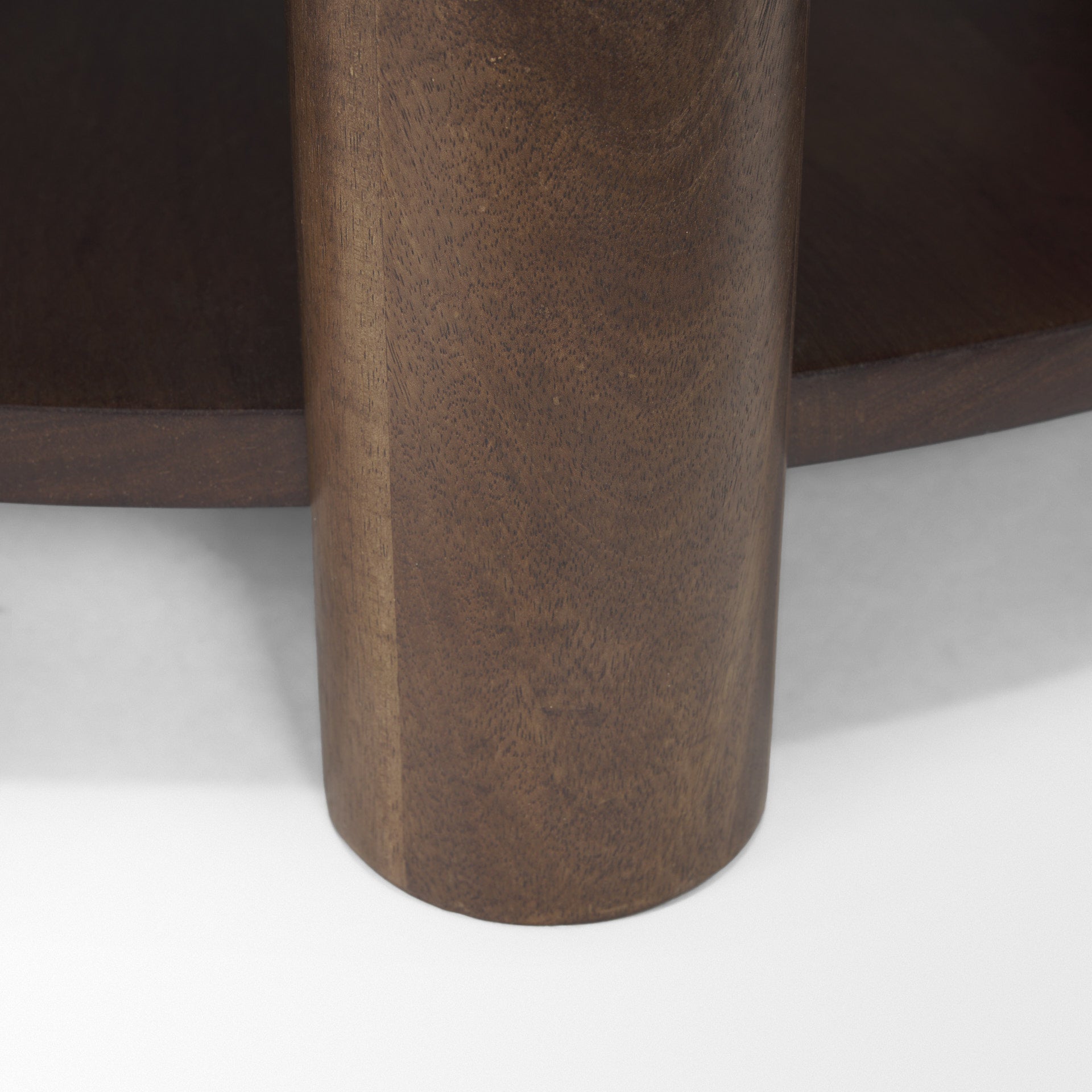 Jovia Coffee Table Dark Brown Wood | Cappuccino Marble - coffee-tables
