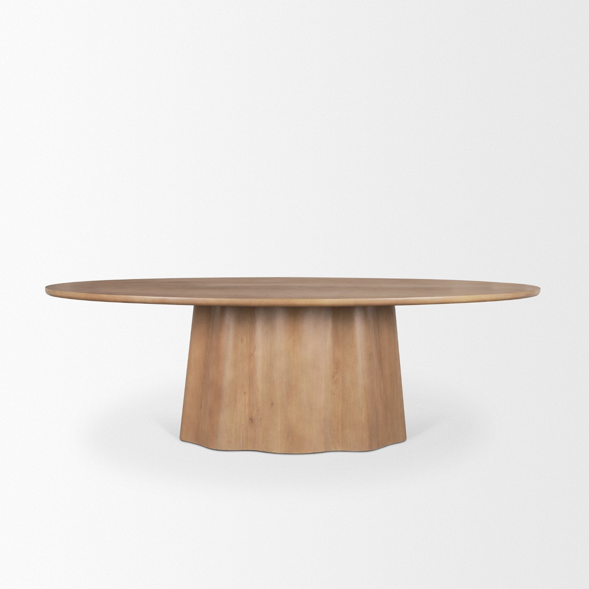 Jovani Oval Dining Table Light Brown | Wood | Oval - dining-table