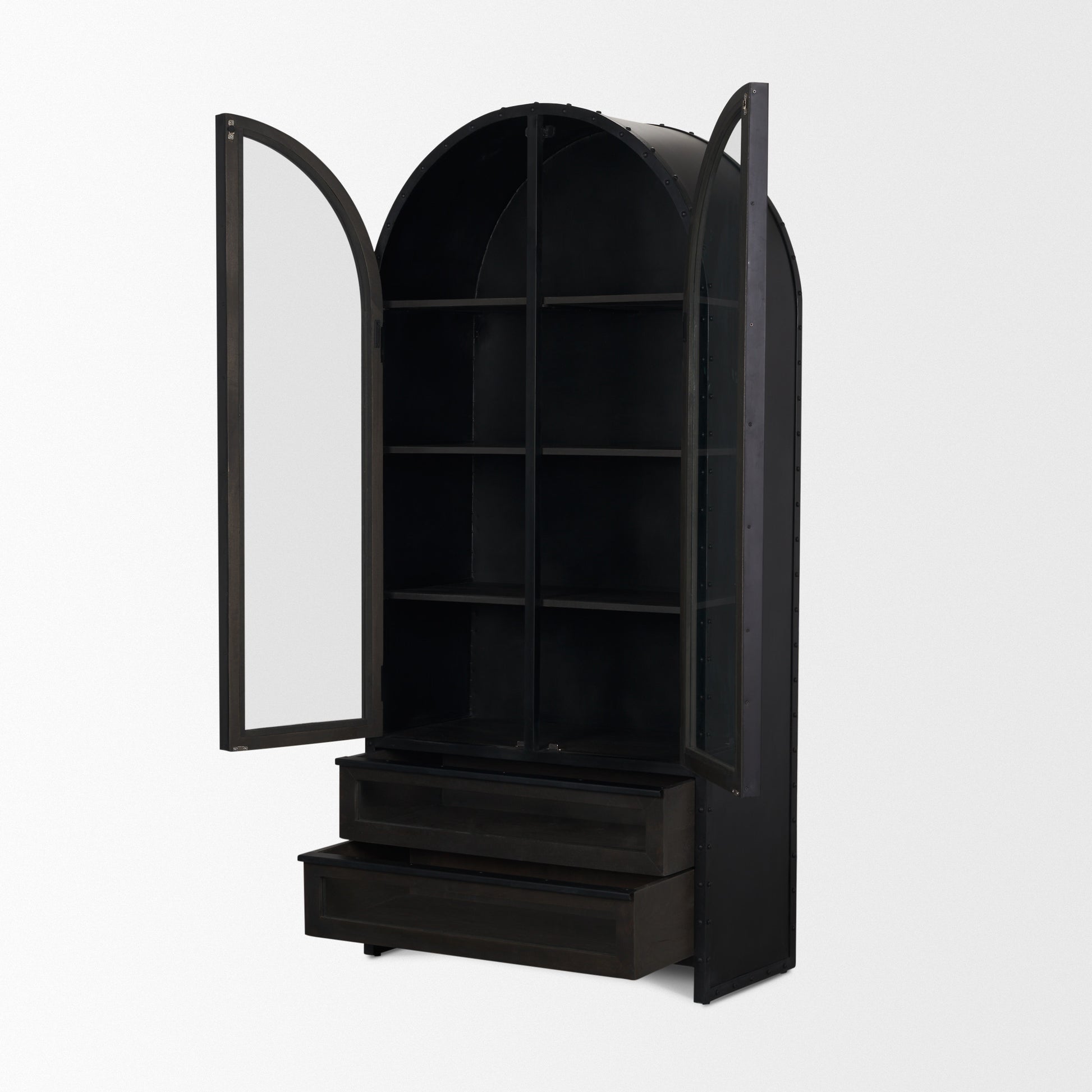 Gehry Cabinet Black Metal - cabinets