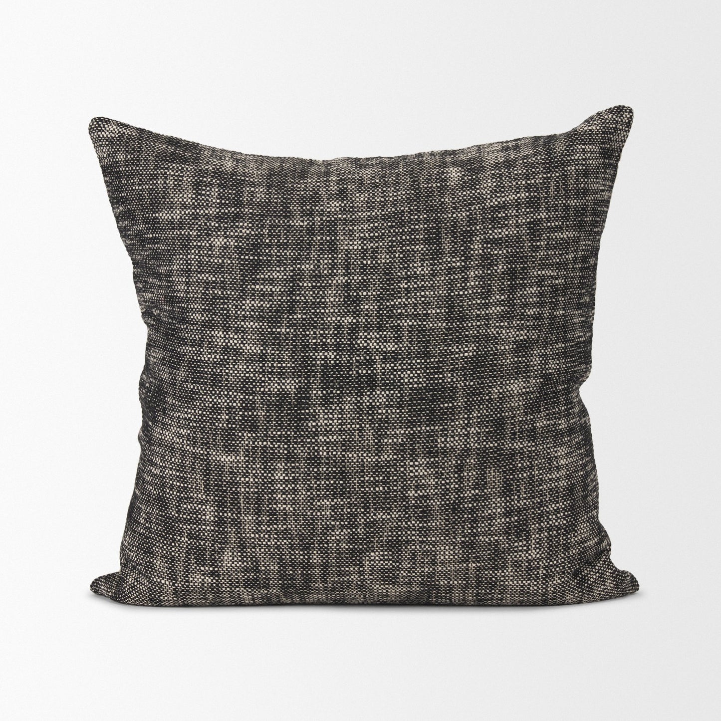 Jalia Cream and Black Cotton Decorative Square Pillow Cover