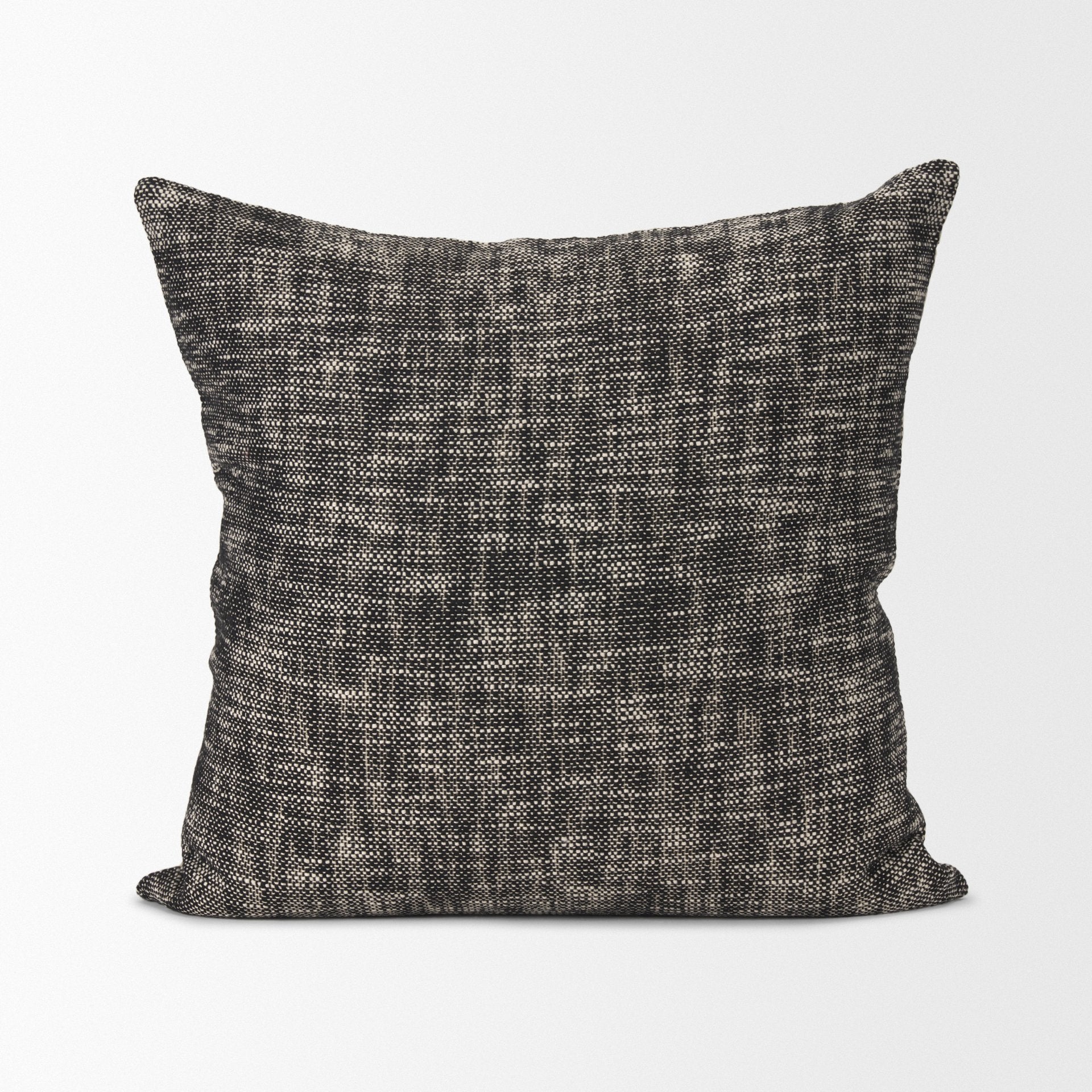 Jalia Cream and Black Cotton Decorative Square Pillow Cover