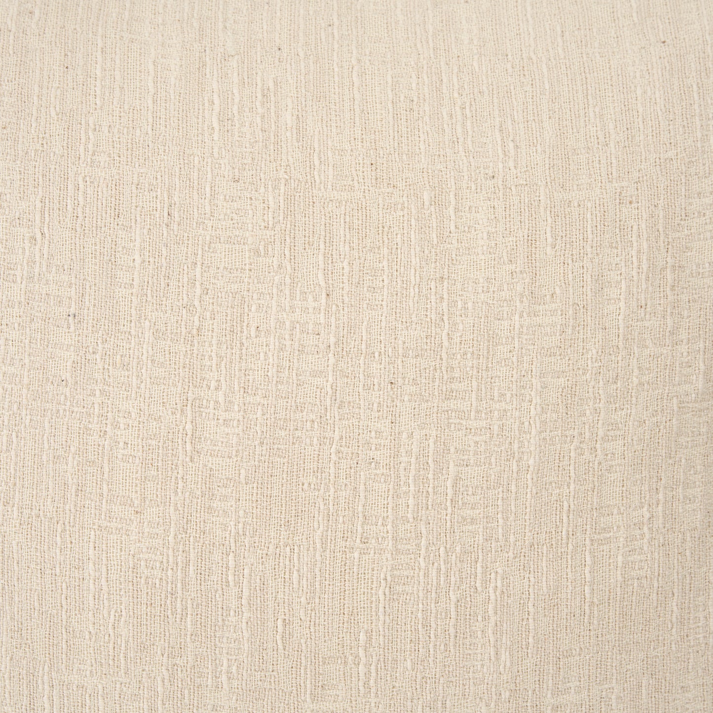 Jenner 22x22 Cream Cotton Linen Blend Square Pillow Cover