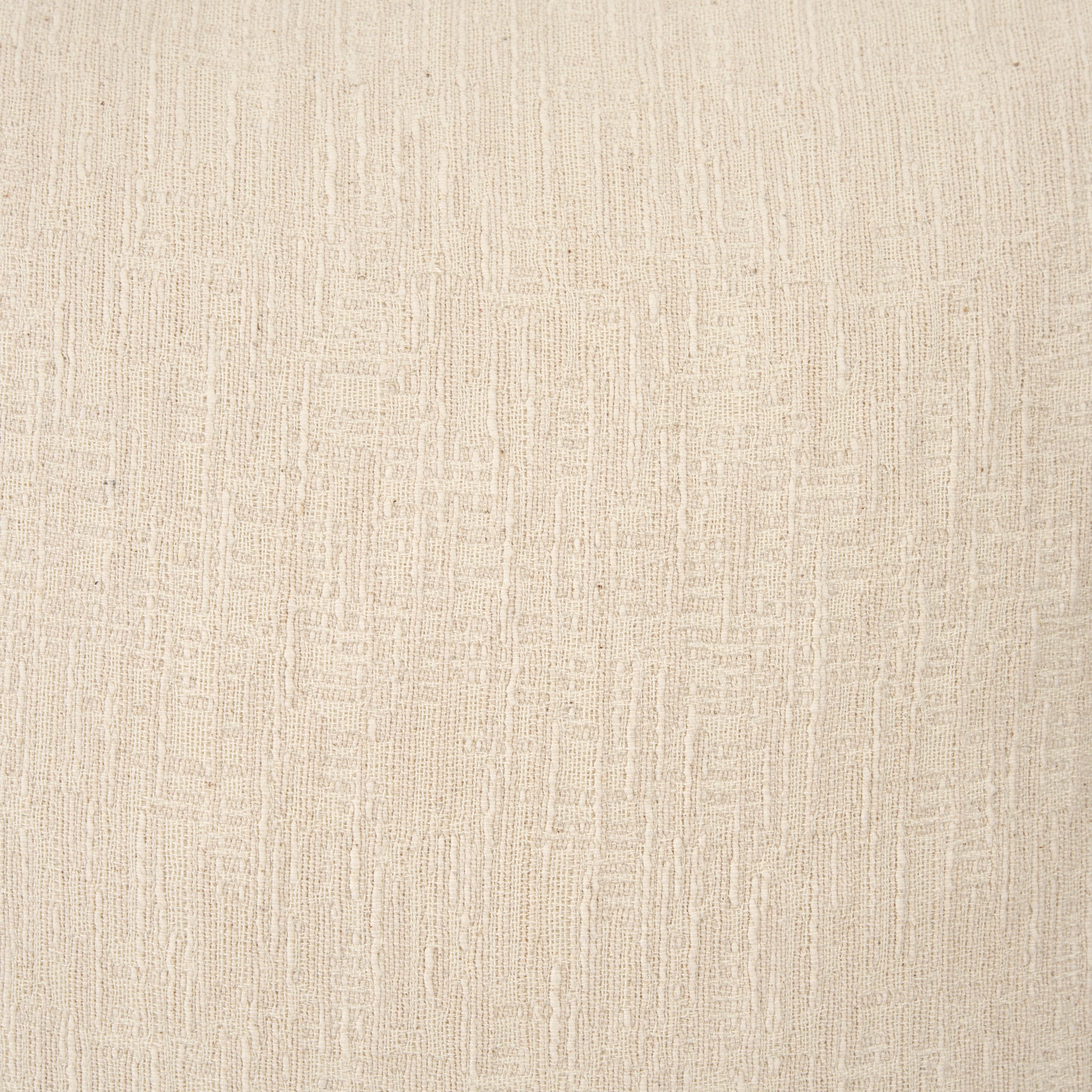 Jenner 22x22 Cream Cotton Linen Blend Square Pillow Cover