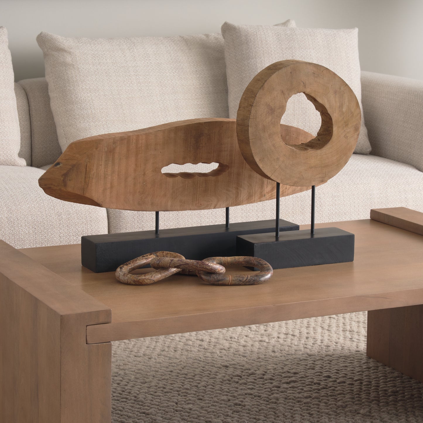 Wesson Coffee Table Light Brown Wood - coffee-tables