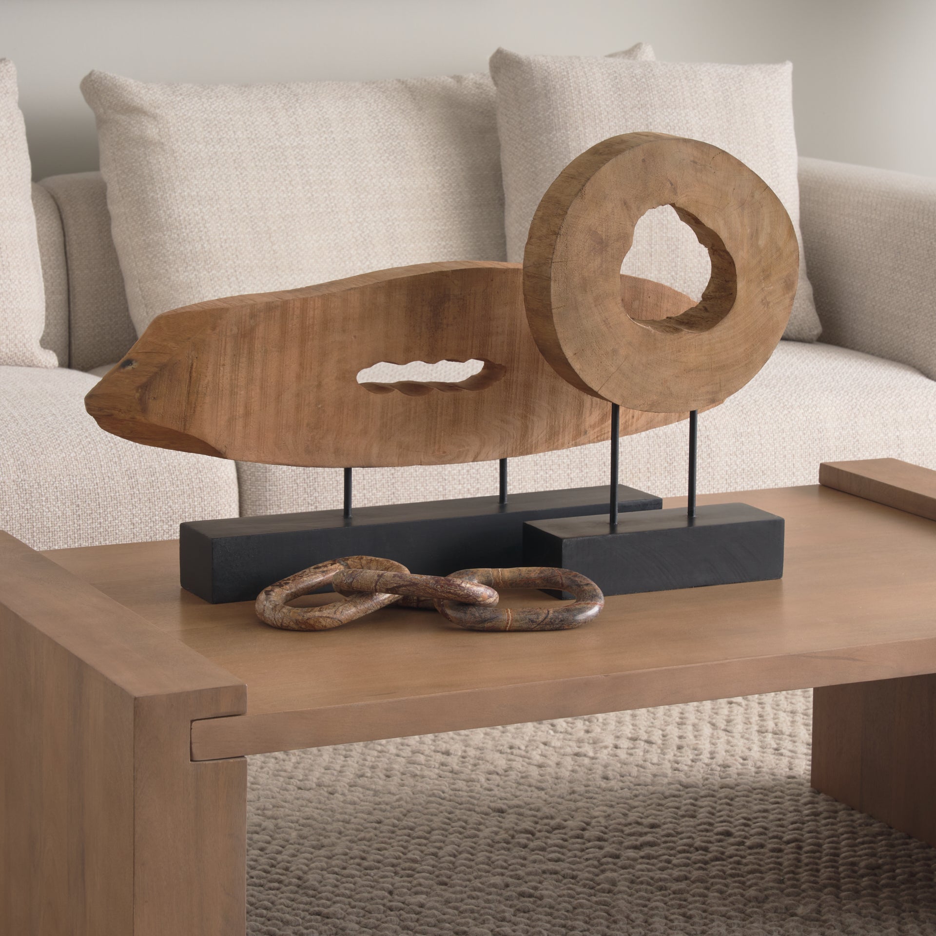 Wesson Coffee Table Light Brown Wood - coffee-tables