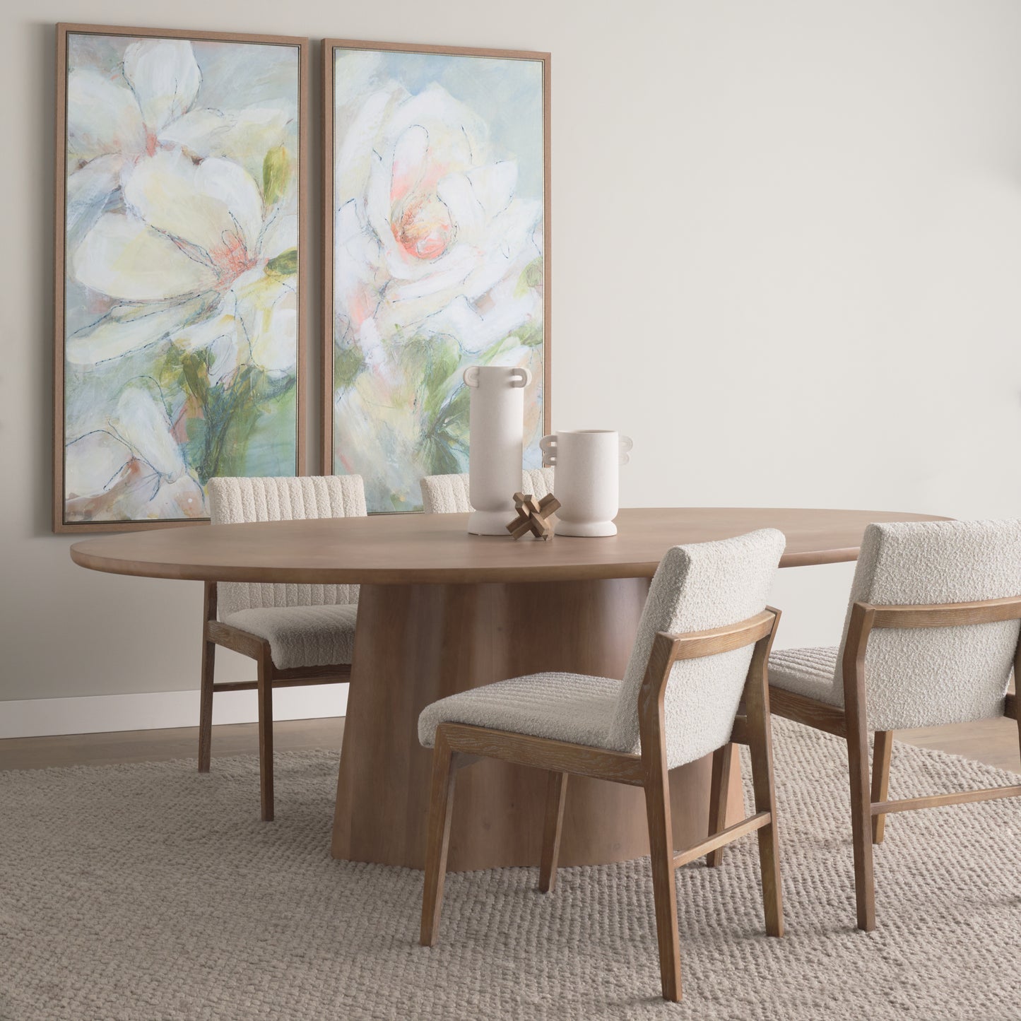 Jovani Oval Dining Table Light Brown | Wood | Oval - dining-table