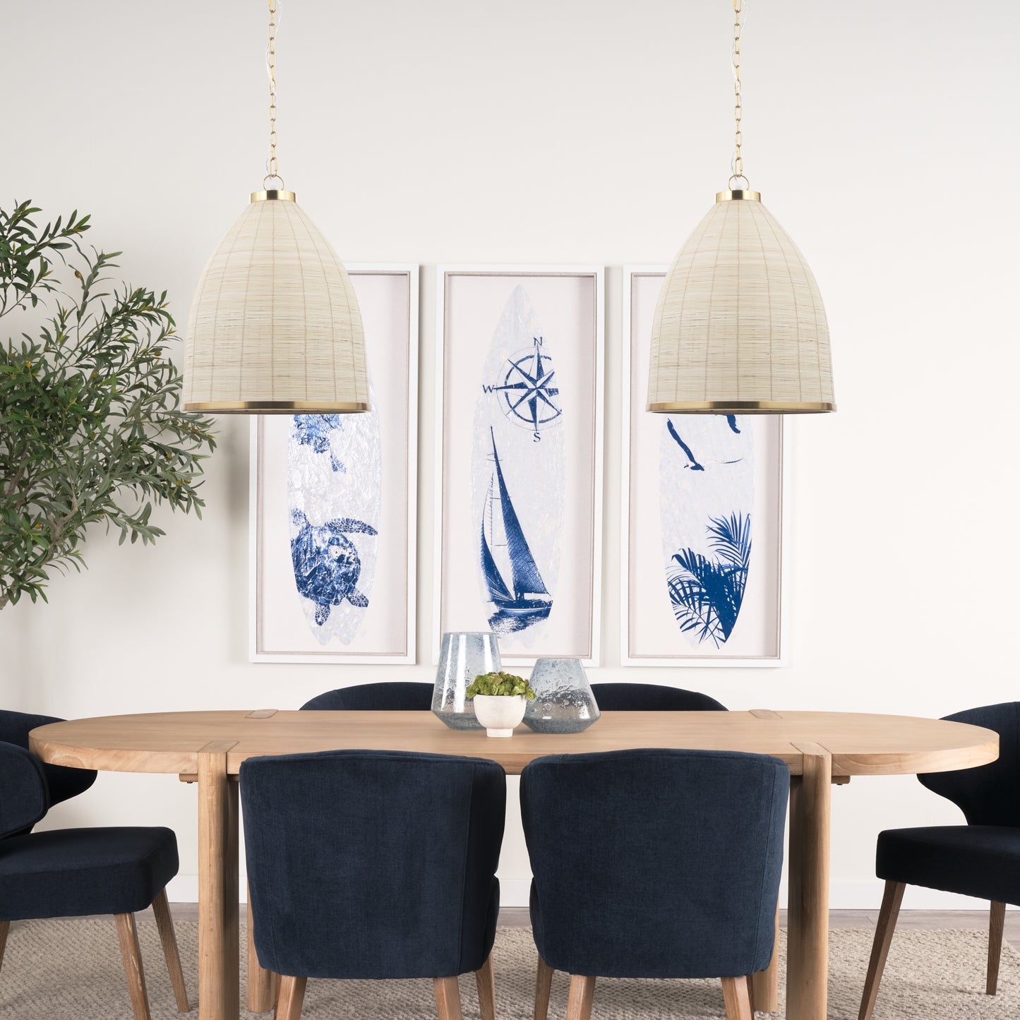 Saliha Pendant Light Cane | Gold Metal - pendant-light