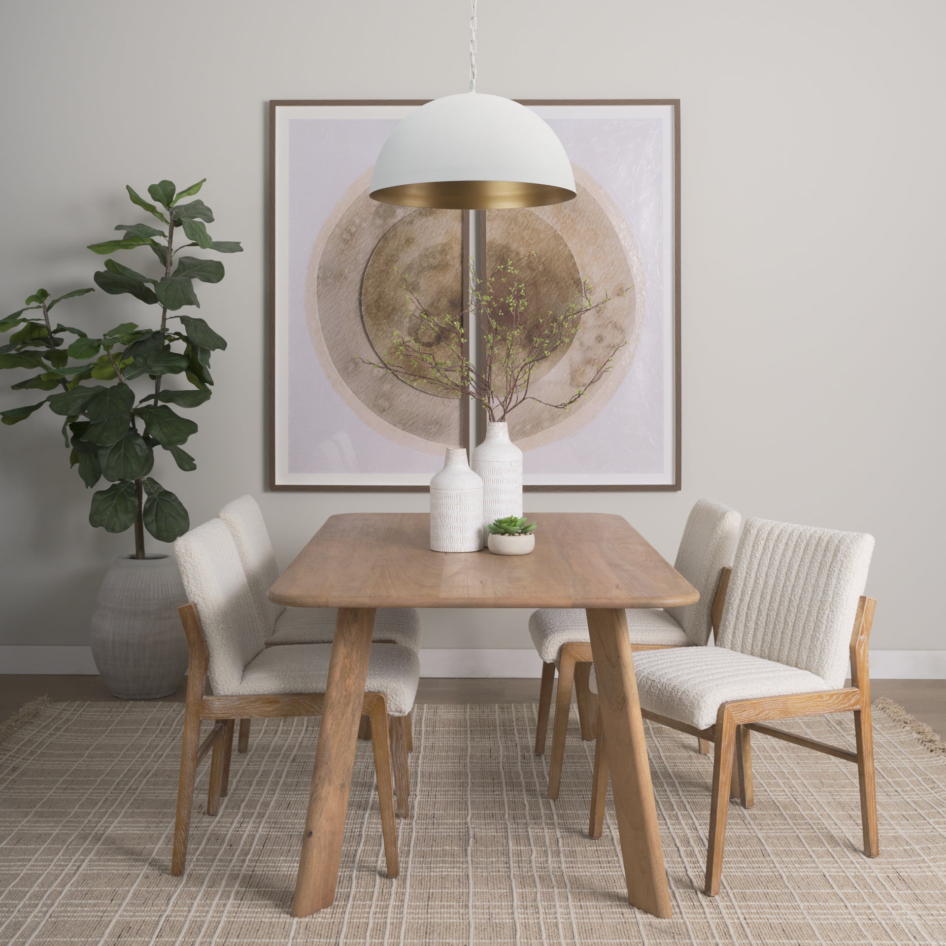 Juniper Pendant Light White | 24’’ Round - pendant-light