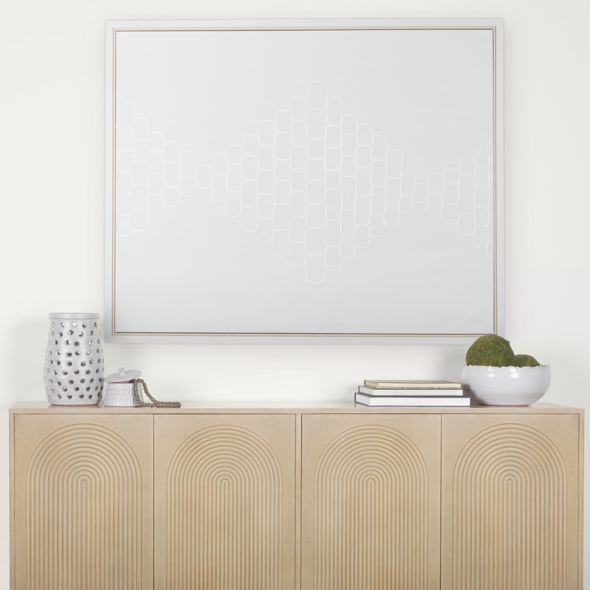Tucker Sideboard Light Brown Wood | 4 Door - sideboards-and-buffets