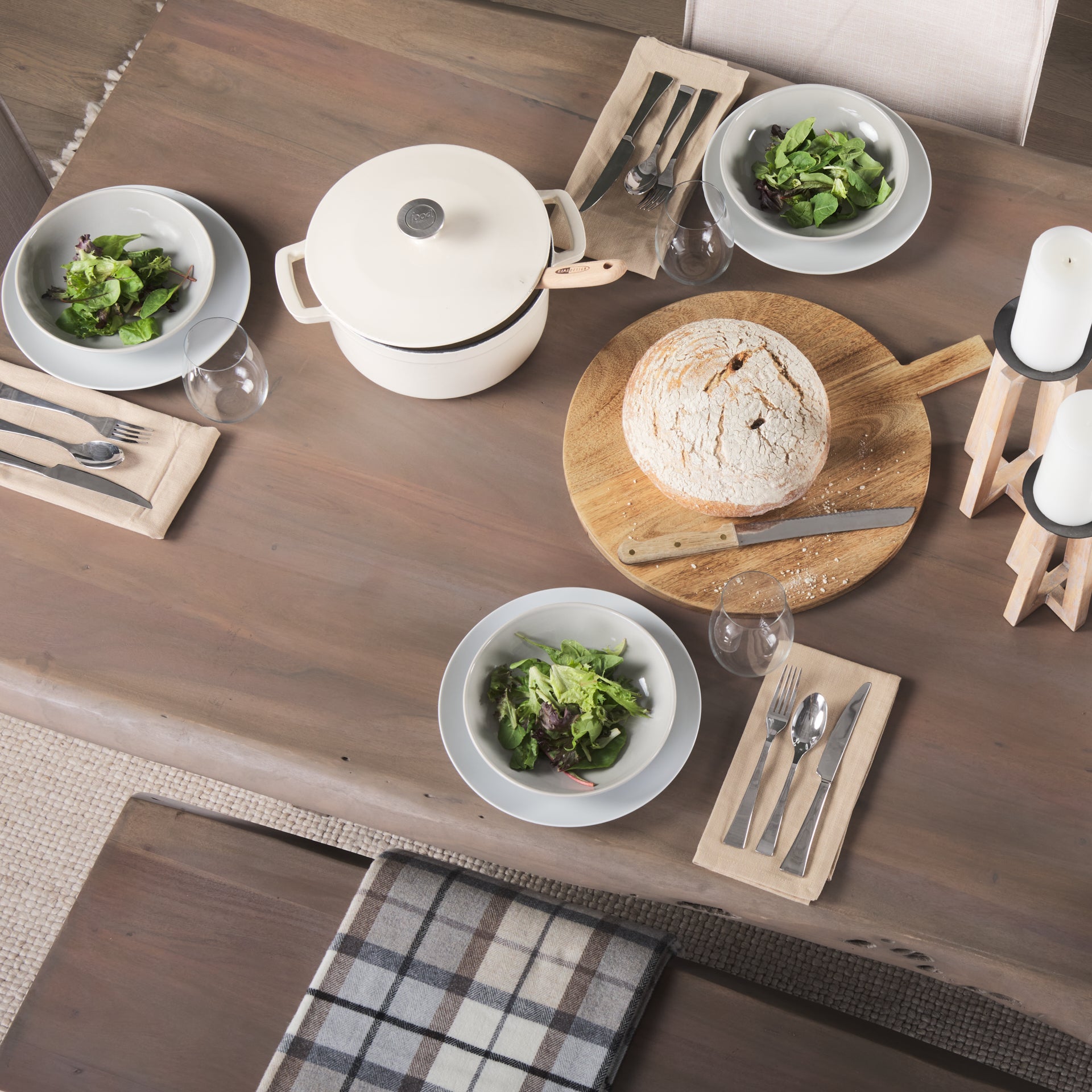 Konstantin Dining Table Medium Brown Wood - dining-table