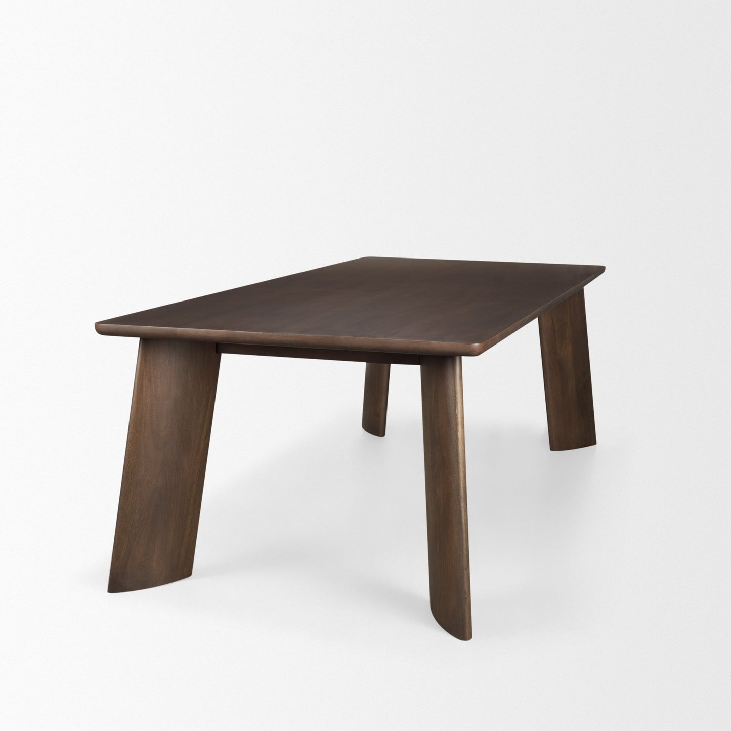 Jonan Solid Dark Brown Mango Wood Rectangular Dining Table